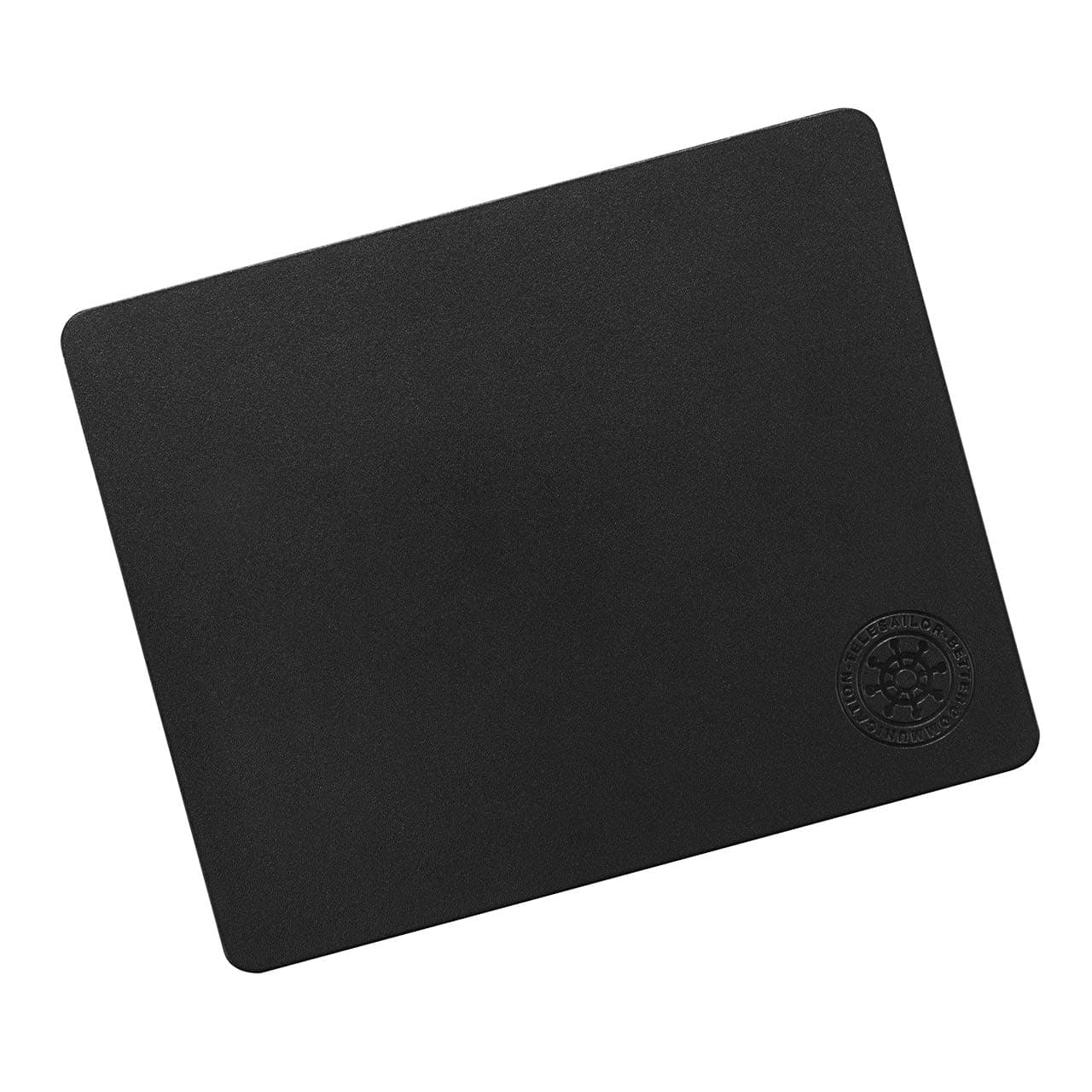 Telesailor Leather Mouse Mat Genuine Mouse Pad Large Anti-silp Base Waterproof Smooth Surface Support for Computer PC Laptop (240x200x3mm,Black)
