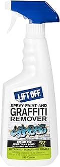 Motsenbocker's Lift Off 41101 Spray Paint and Graffiti Remover – Removes Spray Paint, Acrylic, and Enamel – Safe for Wood, Metal, Concrete, Plastic & More – Water-Based Formula – 22 Fl Oz