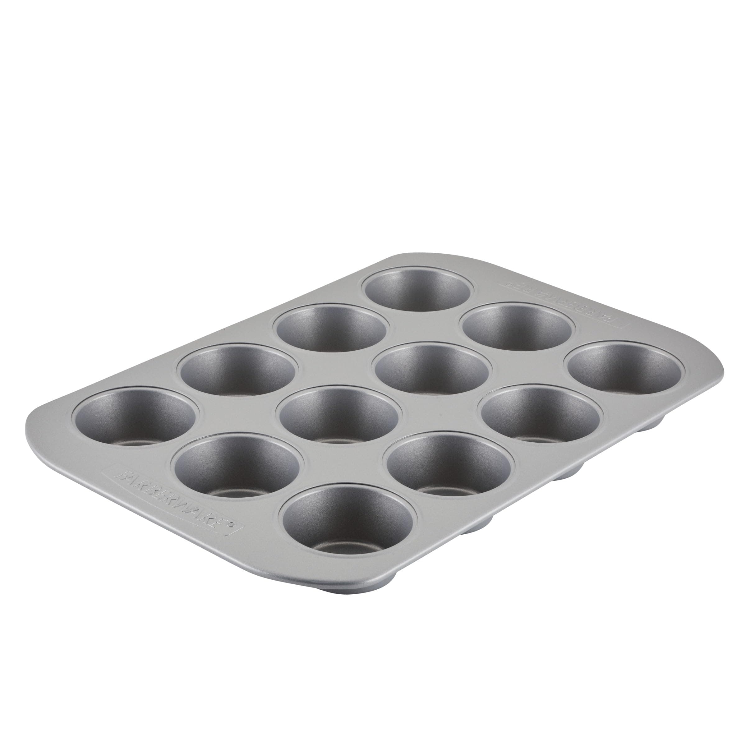Farberware 12-c. Nonstick Nonstick Bakeware Muffin Pan, Gray