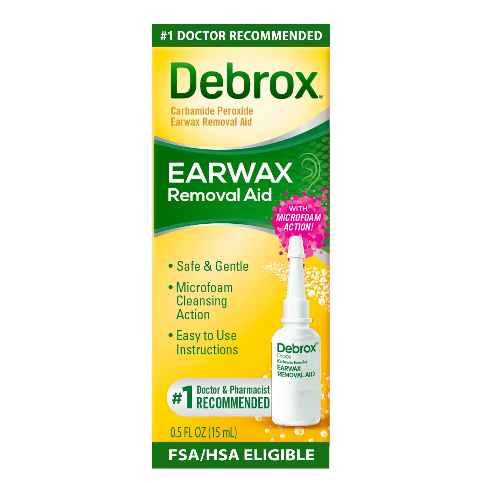 Debrox Earwax Removal Drops, 0.5 Fluid Ounce