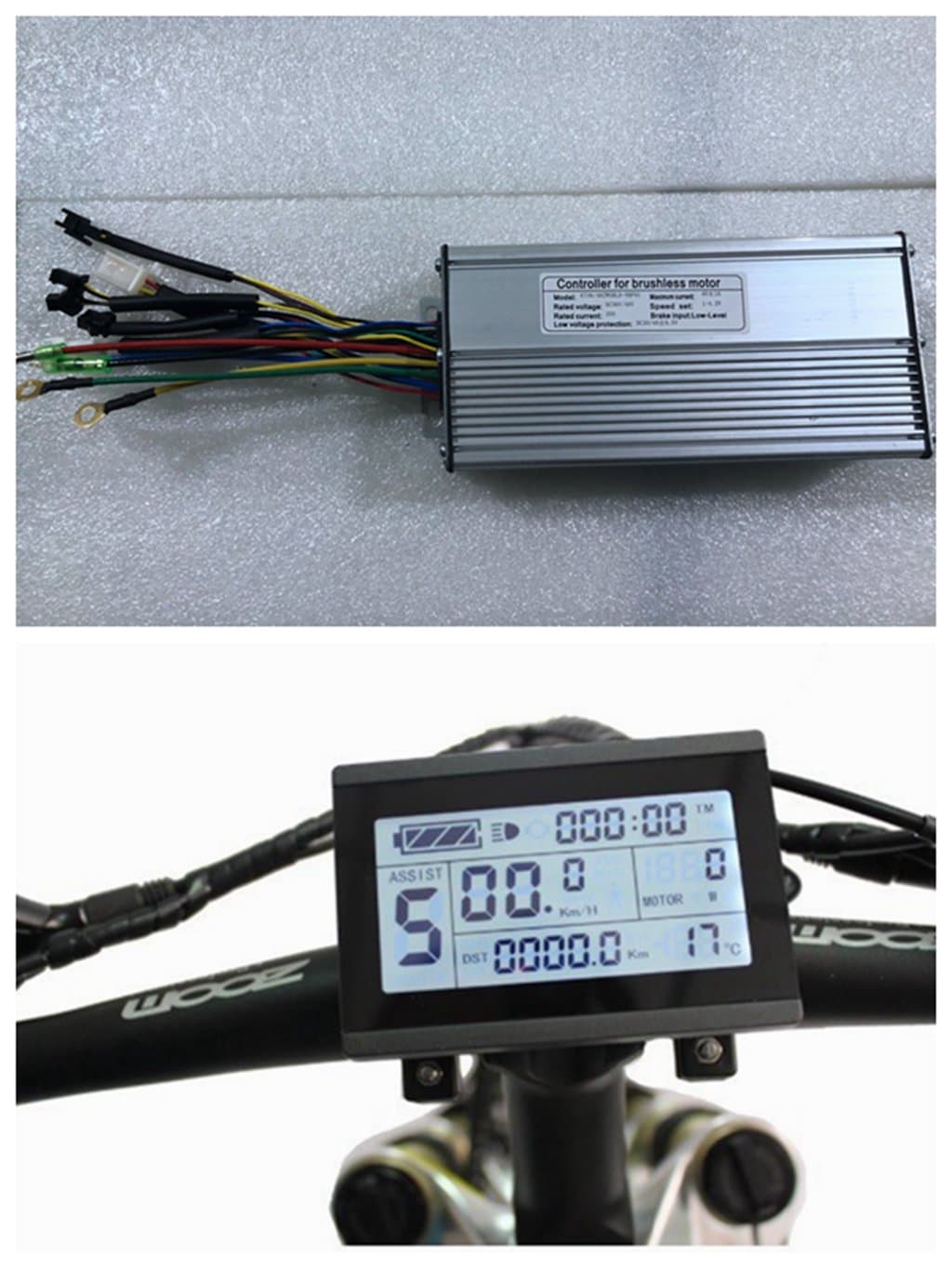 NBPOWER 36V/48V 1500W 40A Brushless DC Motor Controller Ebike Controller +KT-LCD3 Display One Set，Used for 1500W-2000W Ebike Kit.