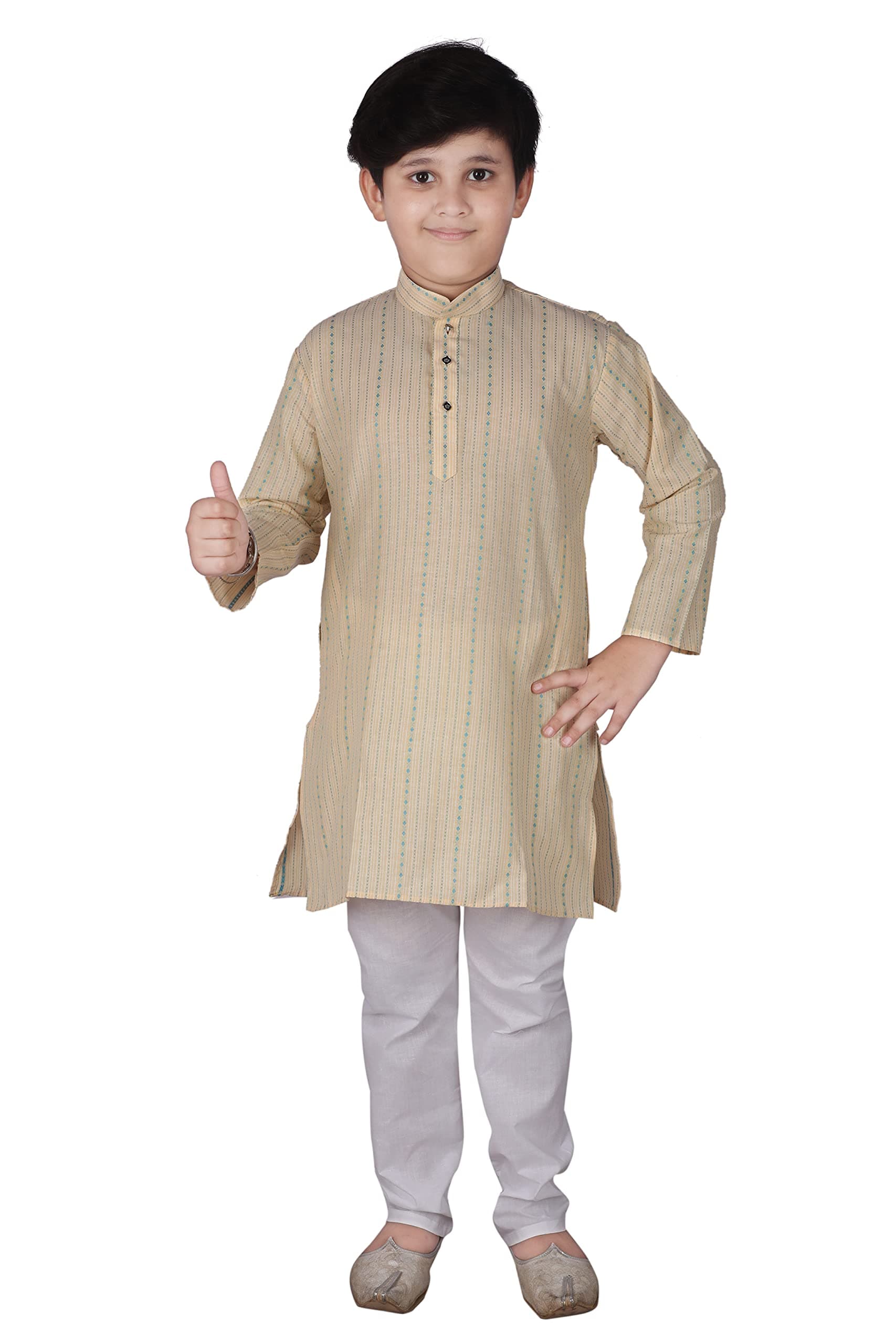 Pro-Ethic Style Developer Boy's Cotton Striped Kurta Pyjama For s | Kurta Paijama Set