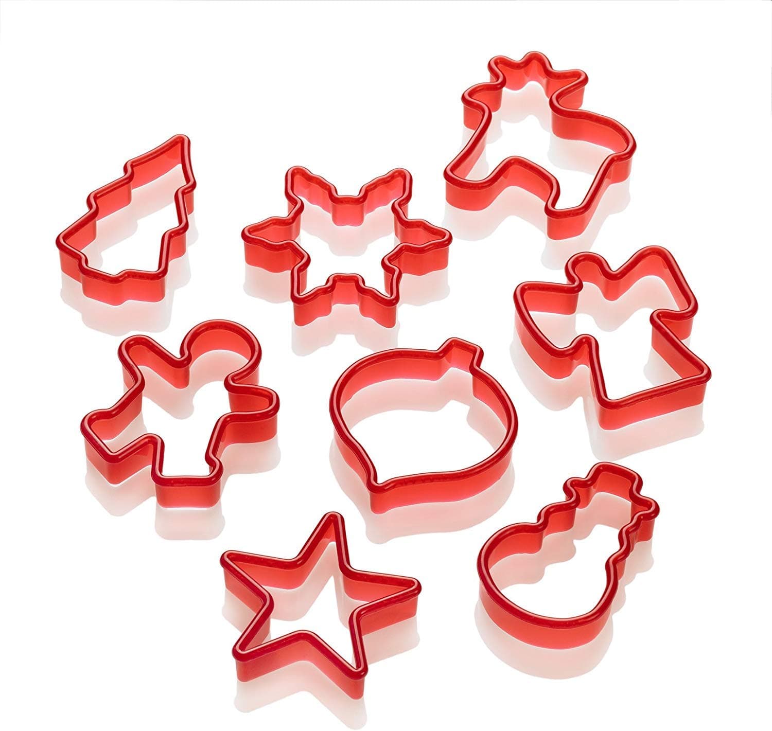 LURCHGermany 8-Piece Christmas Cookie Cutters, Red