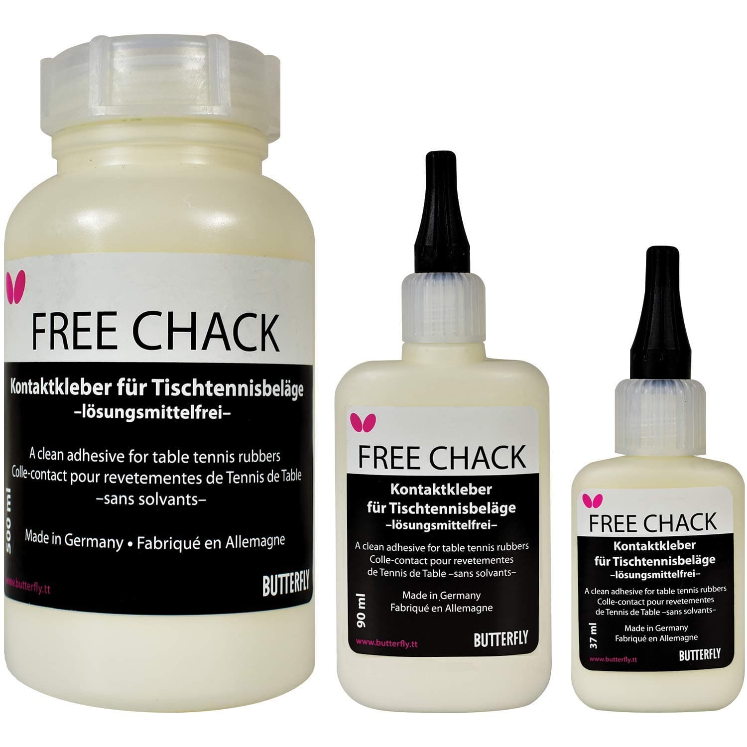Free Chack Table Tennis Racket Glue - Perfect for Assembling Table Tennis Ping Pong Paddle - Comes with Sponges and Application Clip to Easily Replace Table Tennis Rubber