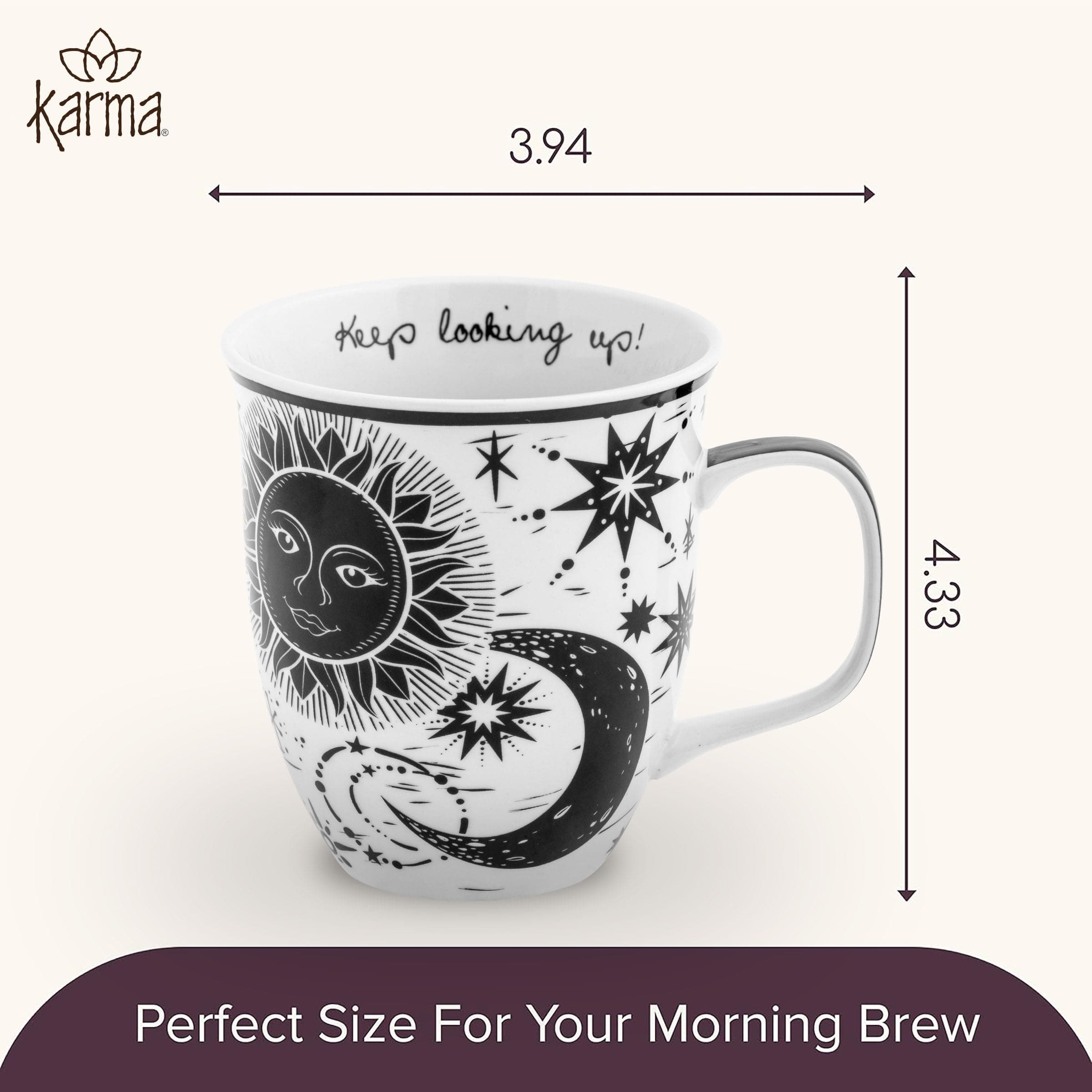 Karma Gifts, Mug Boho Celestial 16 Ounce