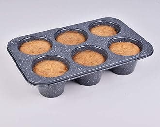 deep gray muffin pan