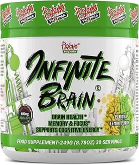 Psycho Pharma Infinite Brain - Get in The Zone with Ingredients to Promote Focus, Brain Power and an Enhanced Sense of Well-Being (Plato's Lemon Punch, 30 Serving)