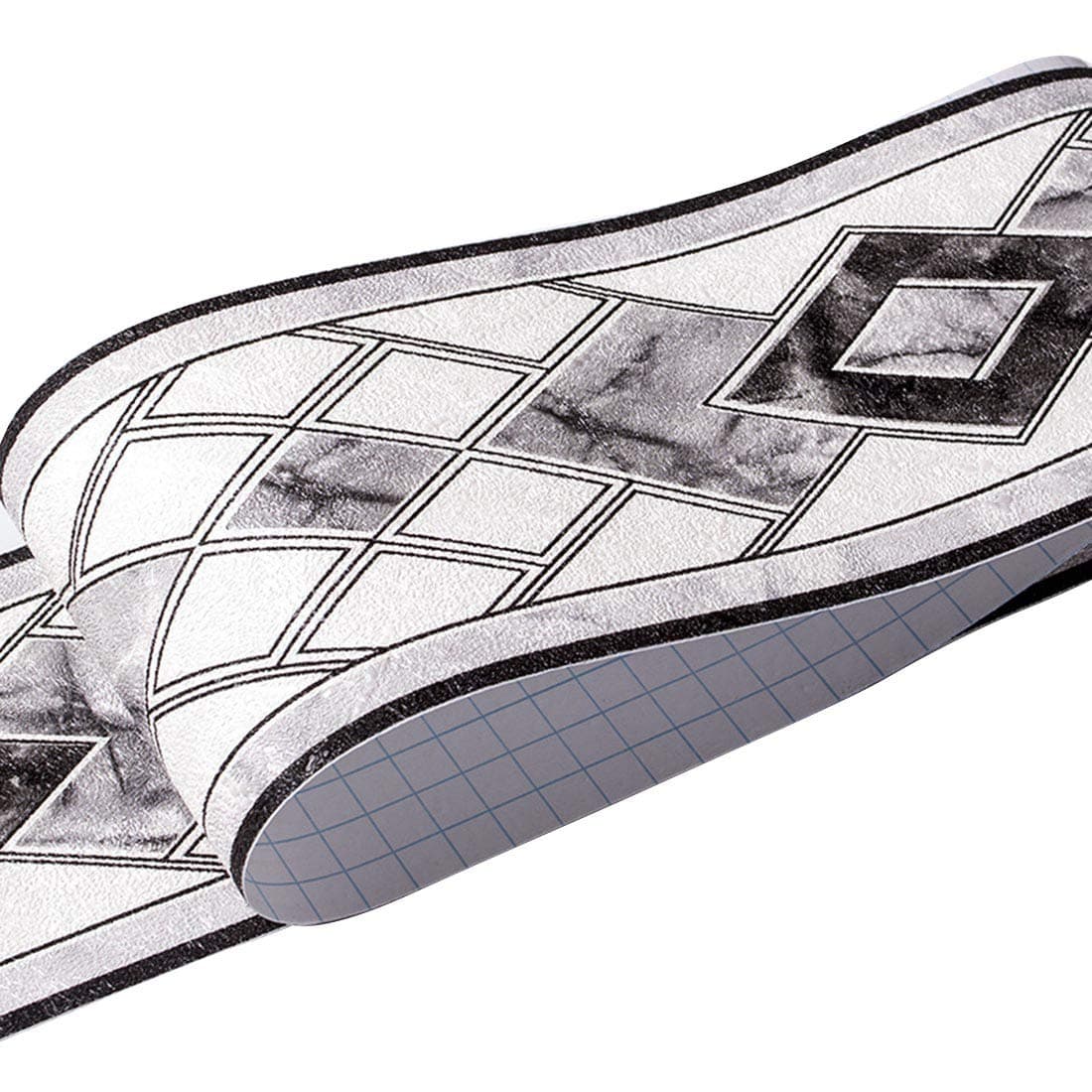 Modern Geometry Pattern Wallpaper Border Stickers Peel and Self-adhesive Stick Removable Home Decal Borders Decoration for Kitchen Bathroom Living Room Tiles