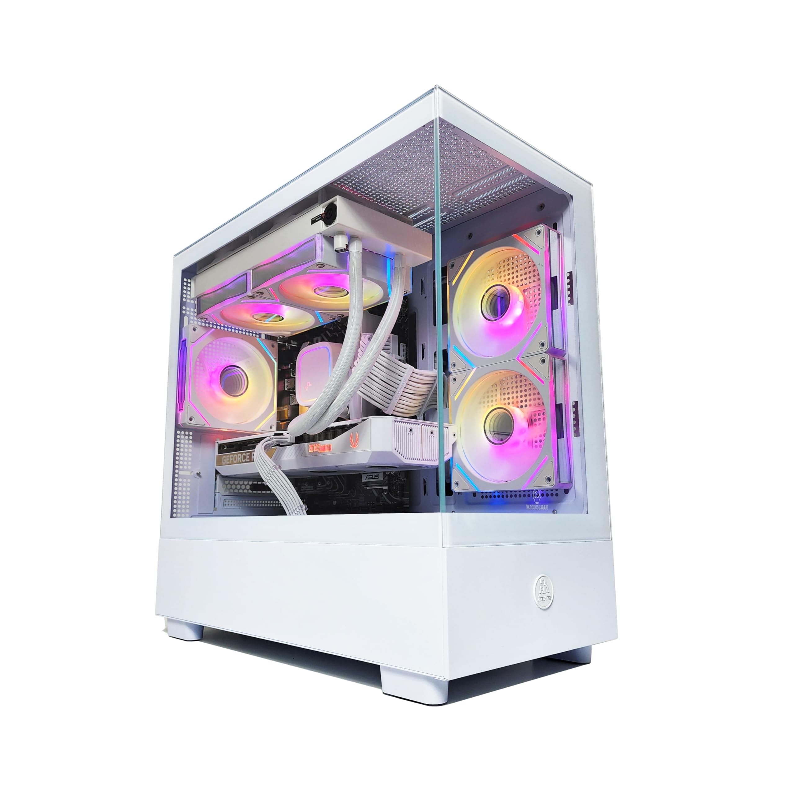 2 FAR ROBOTICS White Gaming PC - Intel i5-12400F, RTX 5060, 16GB DDR4, 1 TB SSD, Windows 11 Pro, 1 Year Warranty, Liquid cooled