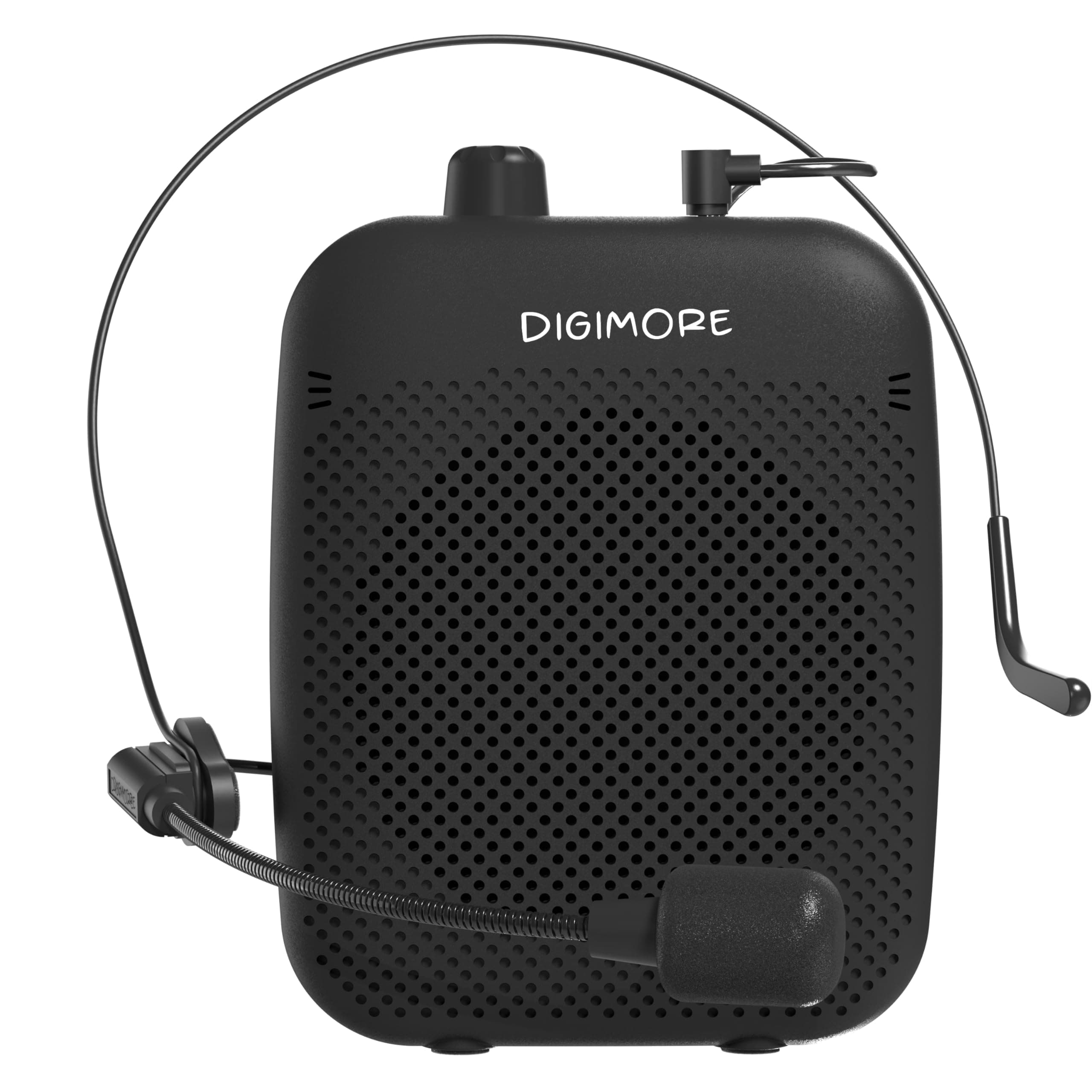 DIGIMORE Voice Amplifier for Teachers with Wired Headset Mic| 12Hrs Battery| with Bluetooth v5.3 and a 10W Speaker for Tour Guides, Yoga and Classroom Teaching Aid for Schools & Colleges (D-1200)