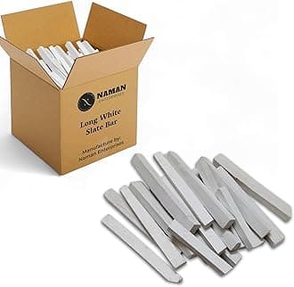 Slate long bar box of 1KG white long slate pencil bars