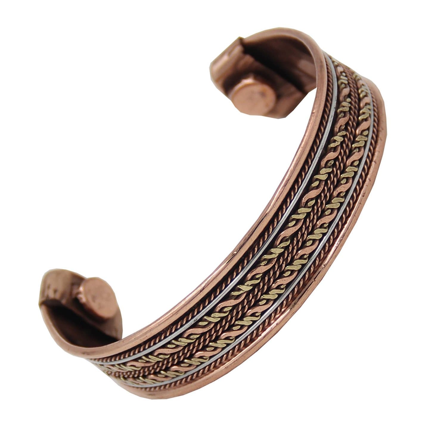 TRILOKA Windrose Copper N Brass Bracelet, 1 EA