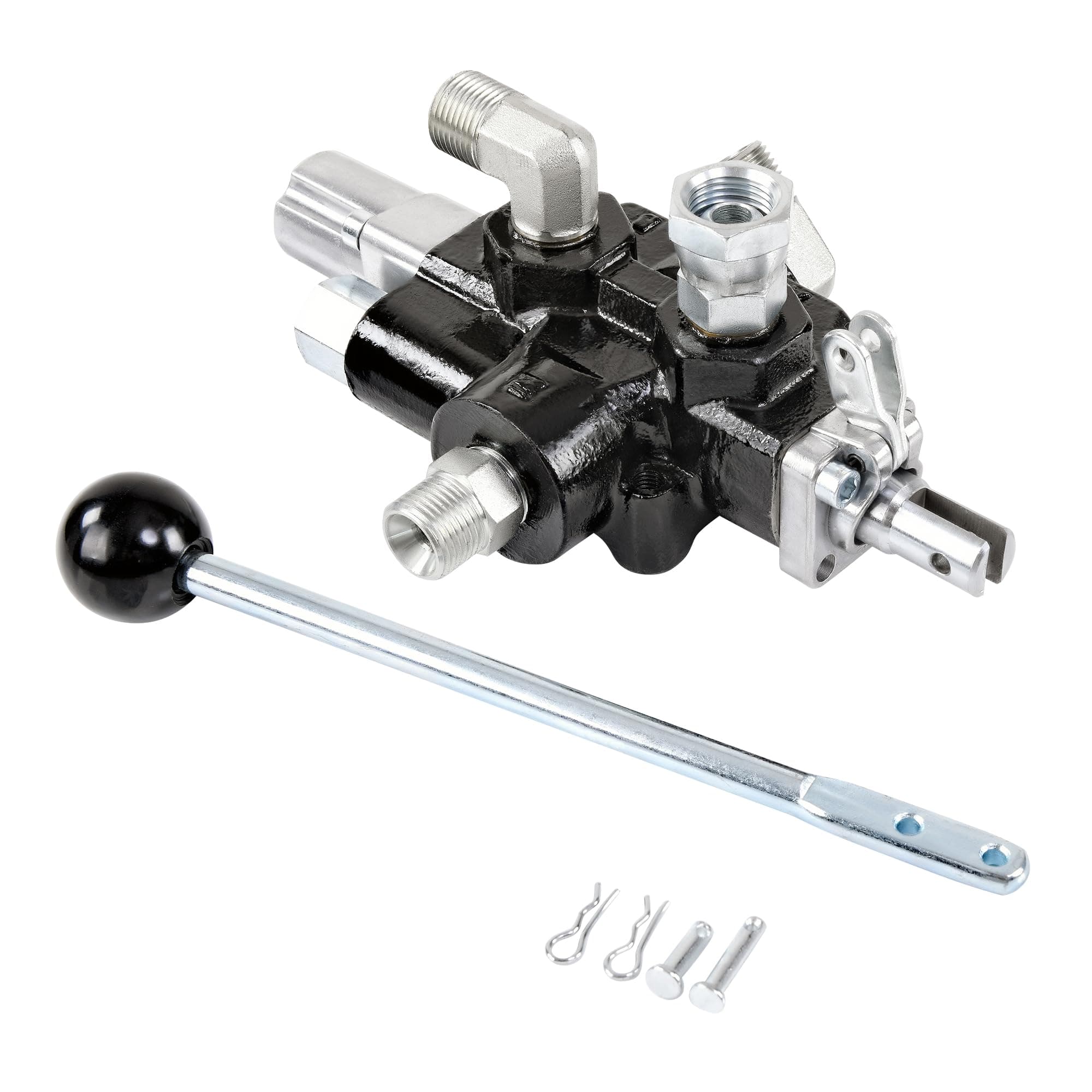 Hydroworksby SuperHandy Hydraulic Directional Control Valve Log Splitter Kick Off Control Valve Flow 18 GPM Max 3000 PSI High Strength Cast Iron