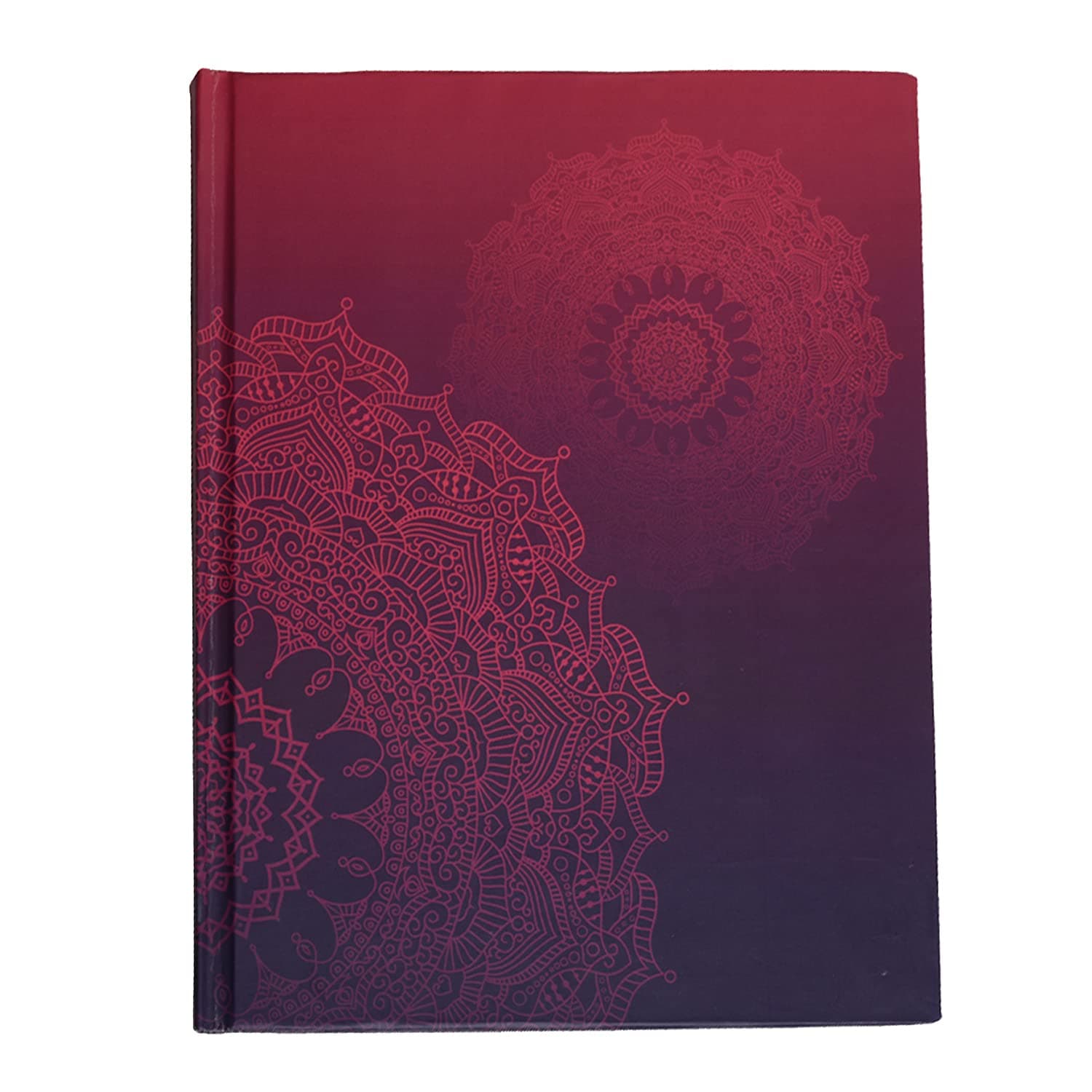 PAPBOO Mandala Hardbound, Hardcover Notebook Diary, (22 X 17.5 cm, 80 GSM, 140 Single Ruled Pages) Journal, Gift