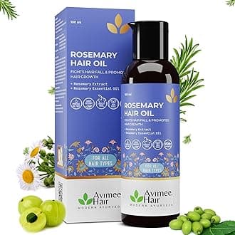 Rosemary Hair Oil For Hair Growth, Hair Fall Control and Dandruff 100% Pure & Natural Mineral Oil Free 100mL