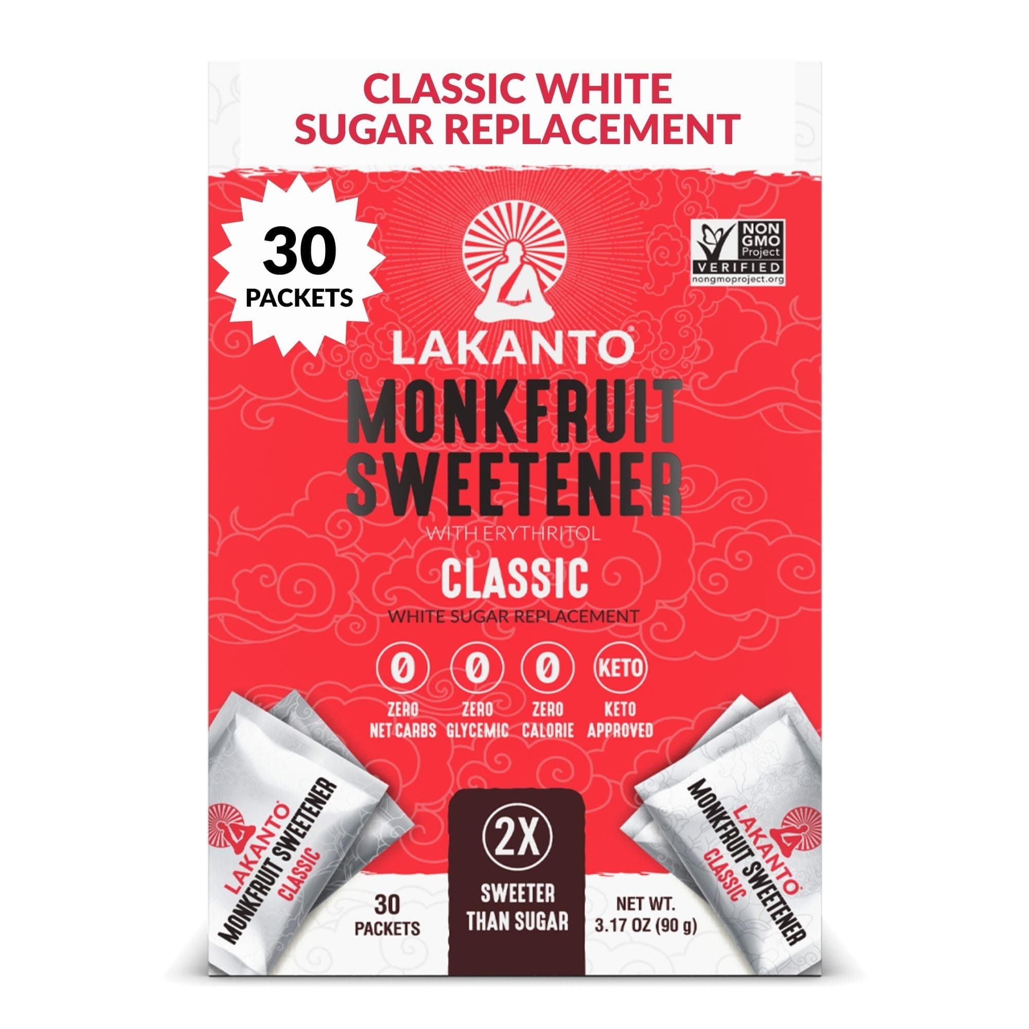 Lakanto Sweetener Classic Packets 2 * 90g