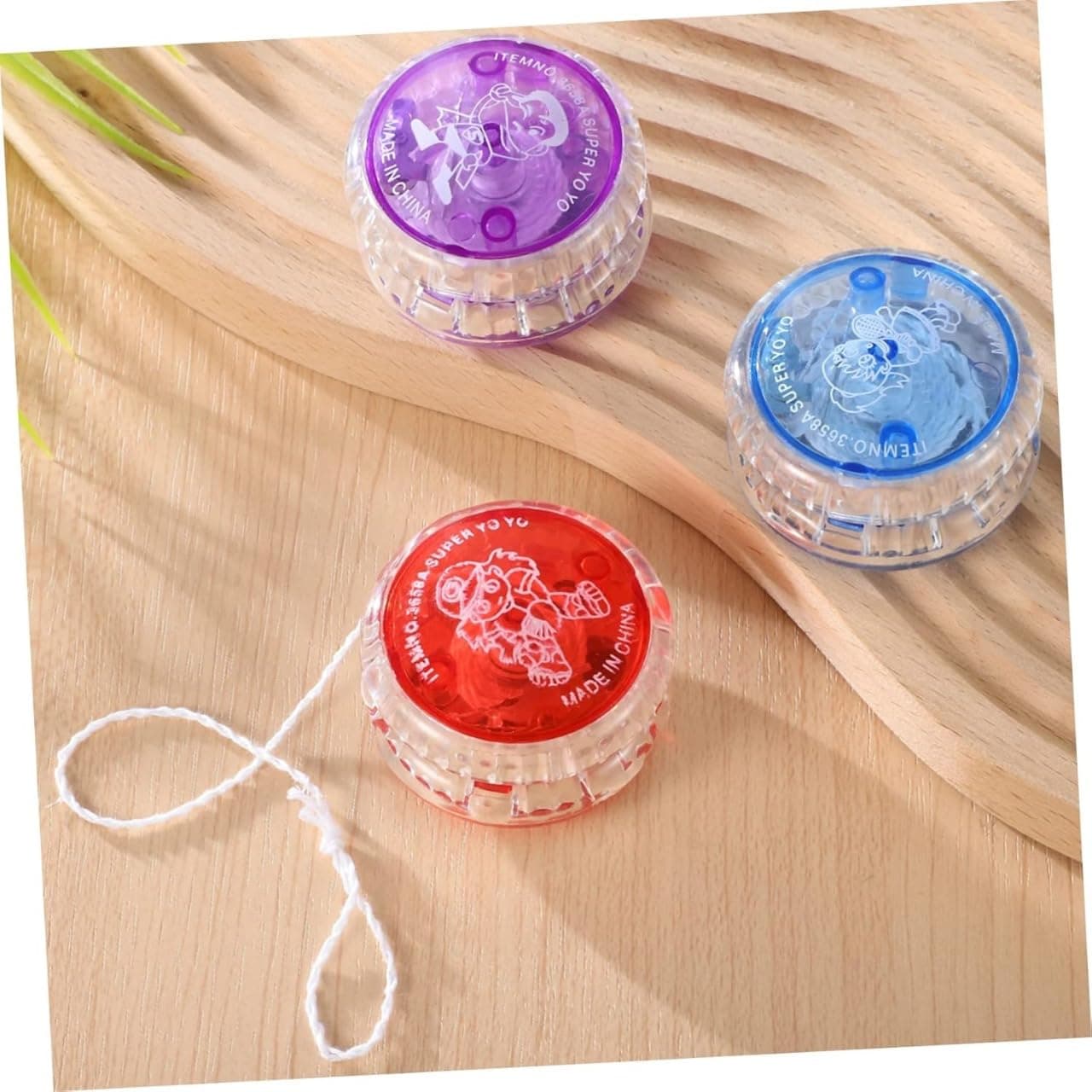 Light Up Yo-yo Balls 60 Pcs Yo-yo Professional Toys in Bulk Glow Toys Yoyos Yoyo Professional Beginners Finger Playthings Kids Toys Fingertip Toy Plastic Duncan LED Child-800-27