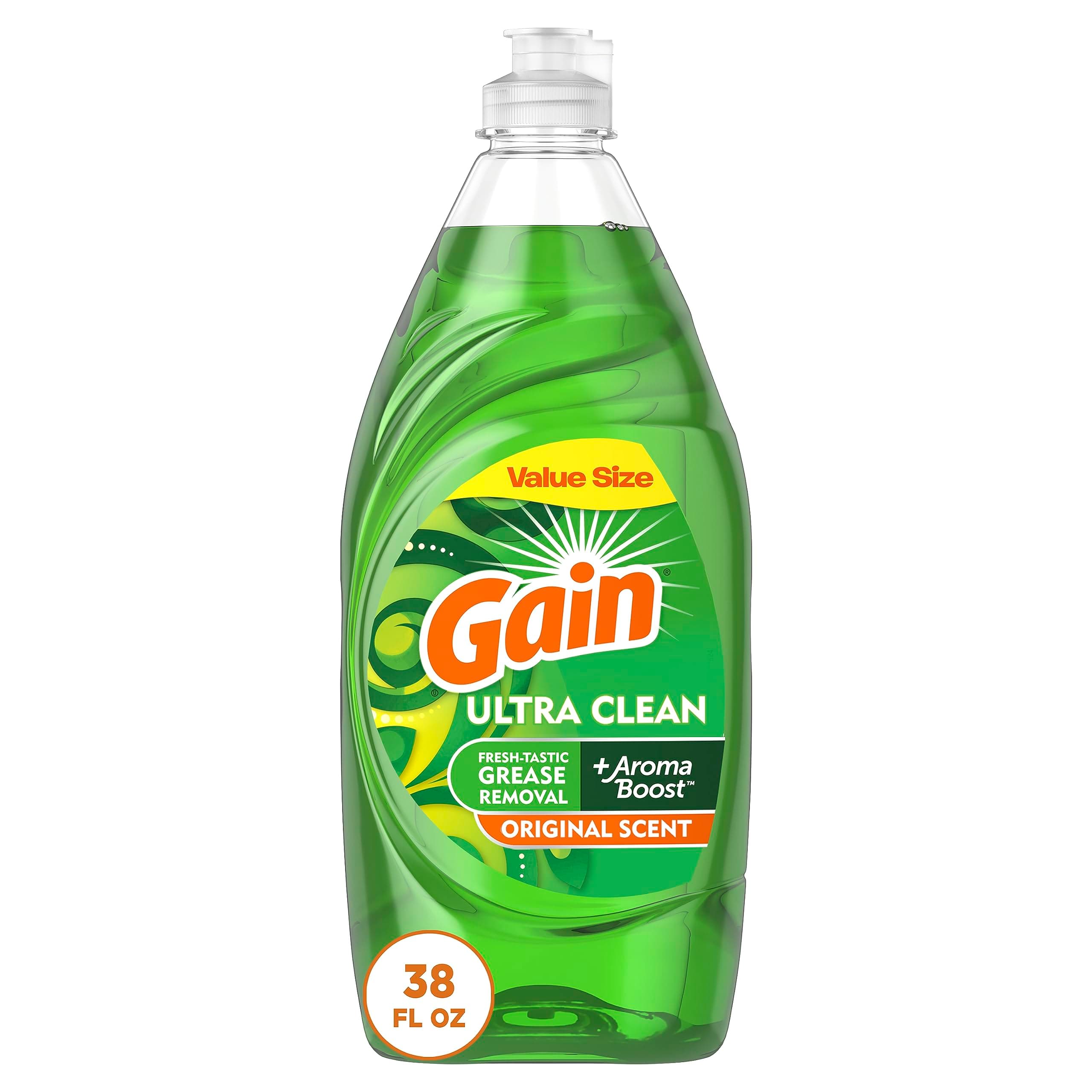 Gain Dishwashing Liquid ,DETERGENT,DISH,GAINUL,38Z