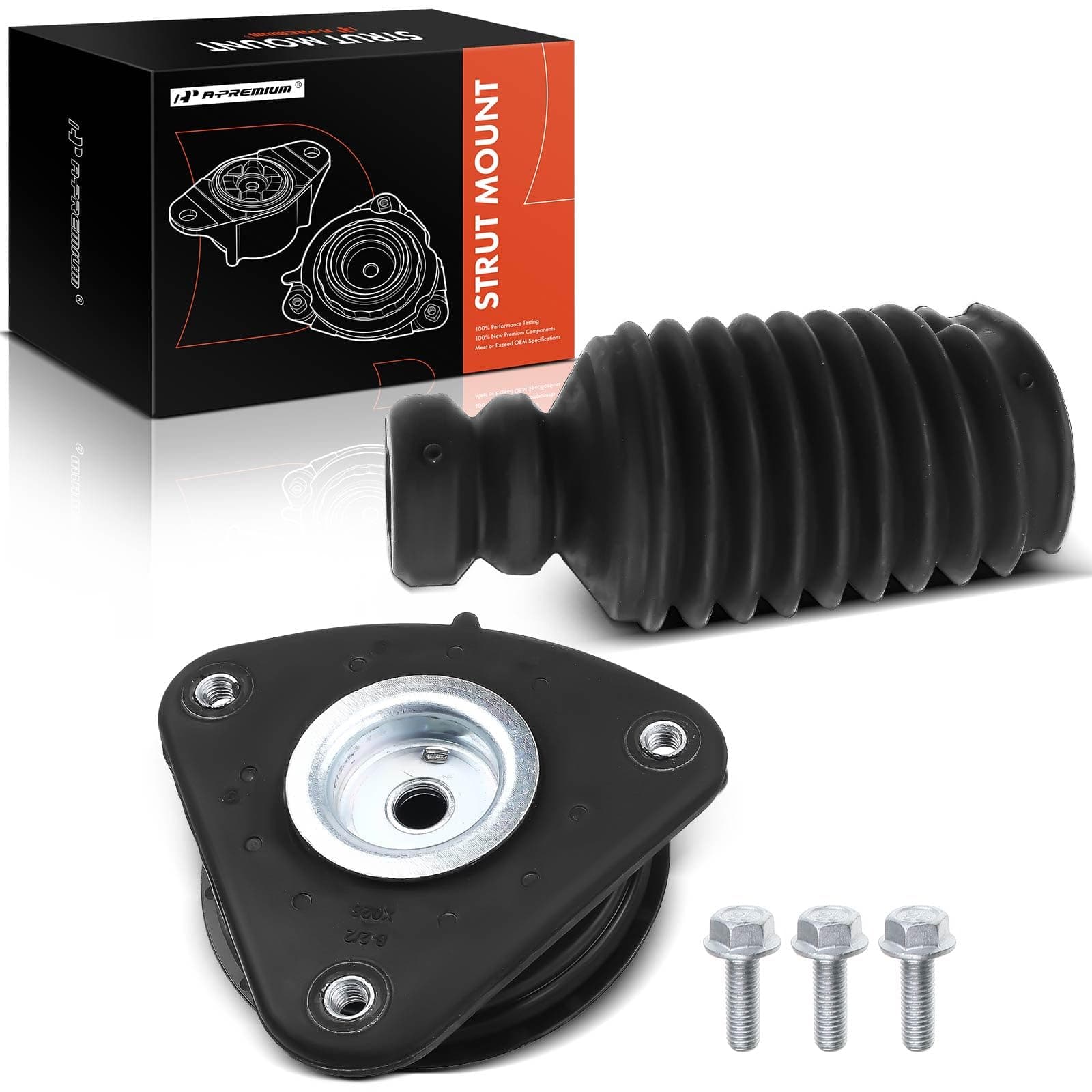 A-Premium Front Suspension Strut Mount Compatible with Ford Escape 2013-2019 Focus 2012-2016 Transit Connect 2014-2022 C-Max 2013-2018 & Lincoln MKC 2015-2019