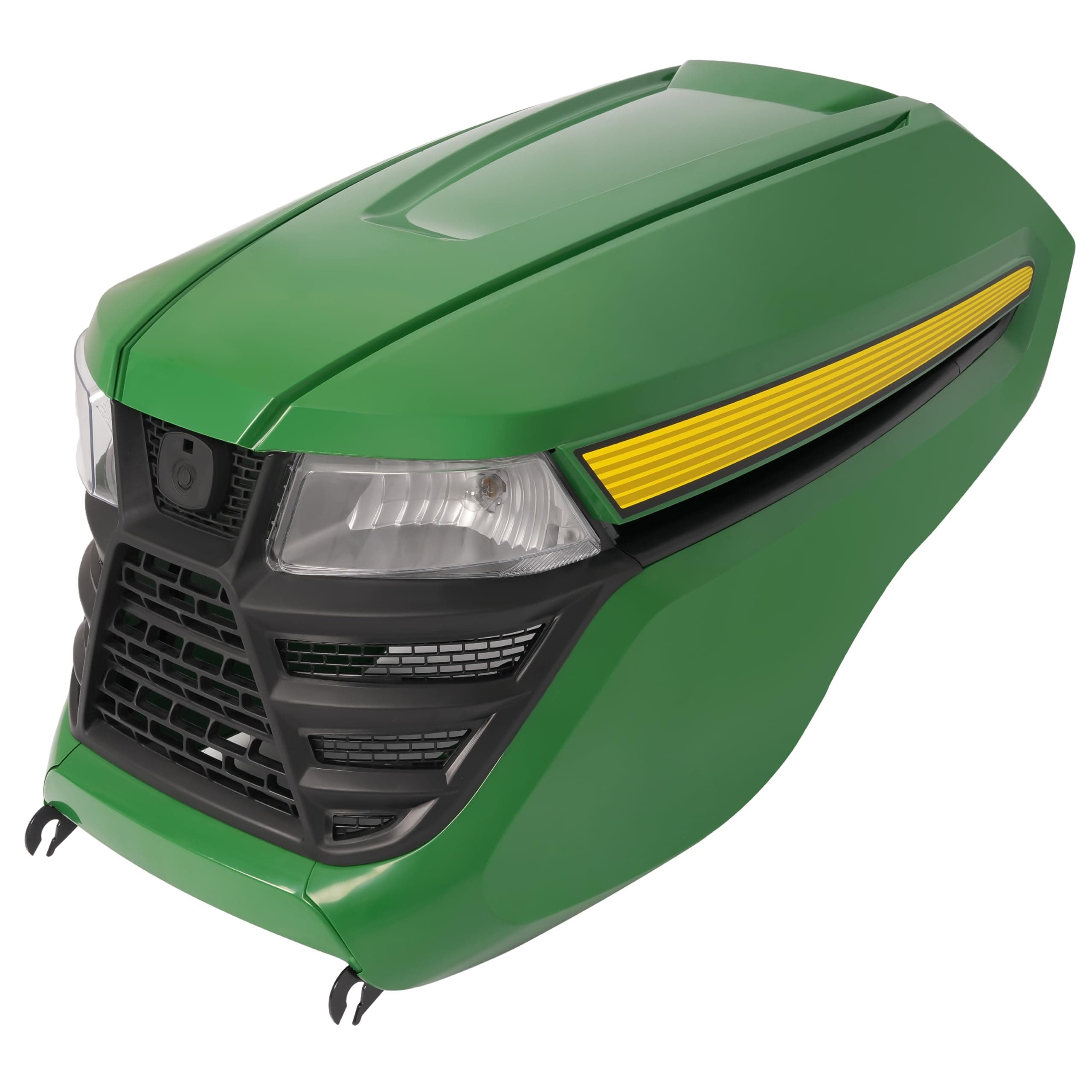 HECASA Complete Hood Kit Hood Side Panel Upper Hood Front Grille w/Headlight Compatible with John Deere X300 X304 X310 X320 X350 X370 X384 X394 Replacement for AUC13489 AUC13490 M168883 M168888