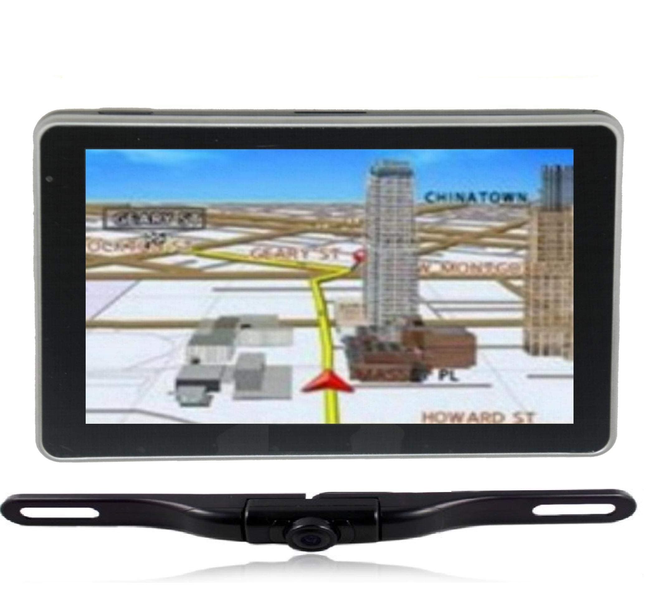 4UCam 5-inch LCD Touch Screen GPS + Wireless Backup license Camera w/Bluetooth System