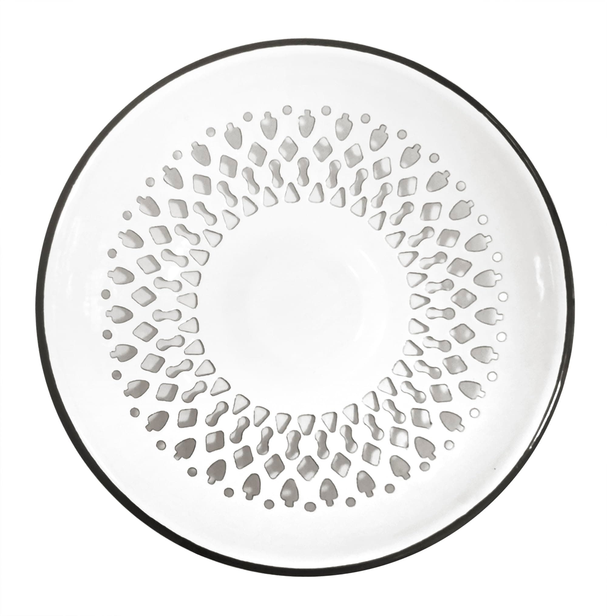 Enamelware Bread Plate - Vintage Look Enamel Vented Bread Bowl