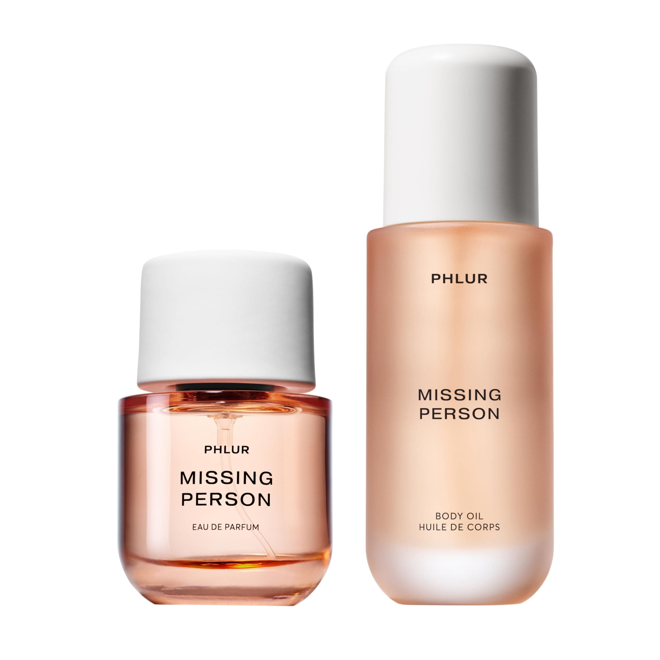 Missing Person Eau de Parfum Full Size 50mL & Missing Person Body Oil (4 Fl Oz) with Bergamot, Musk, Orange & Sandalwoo