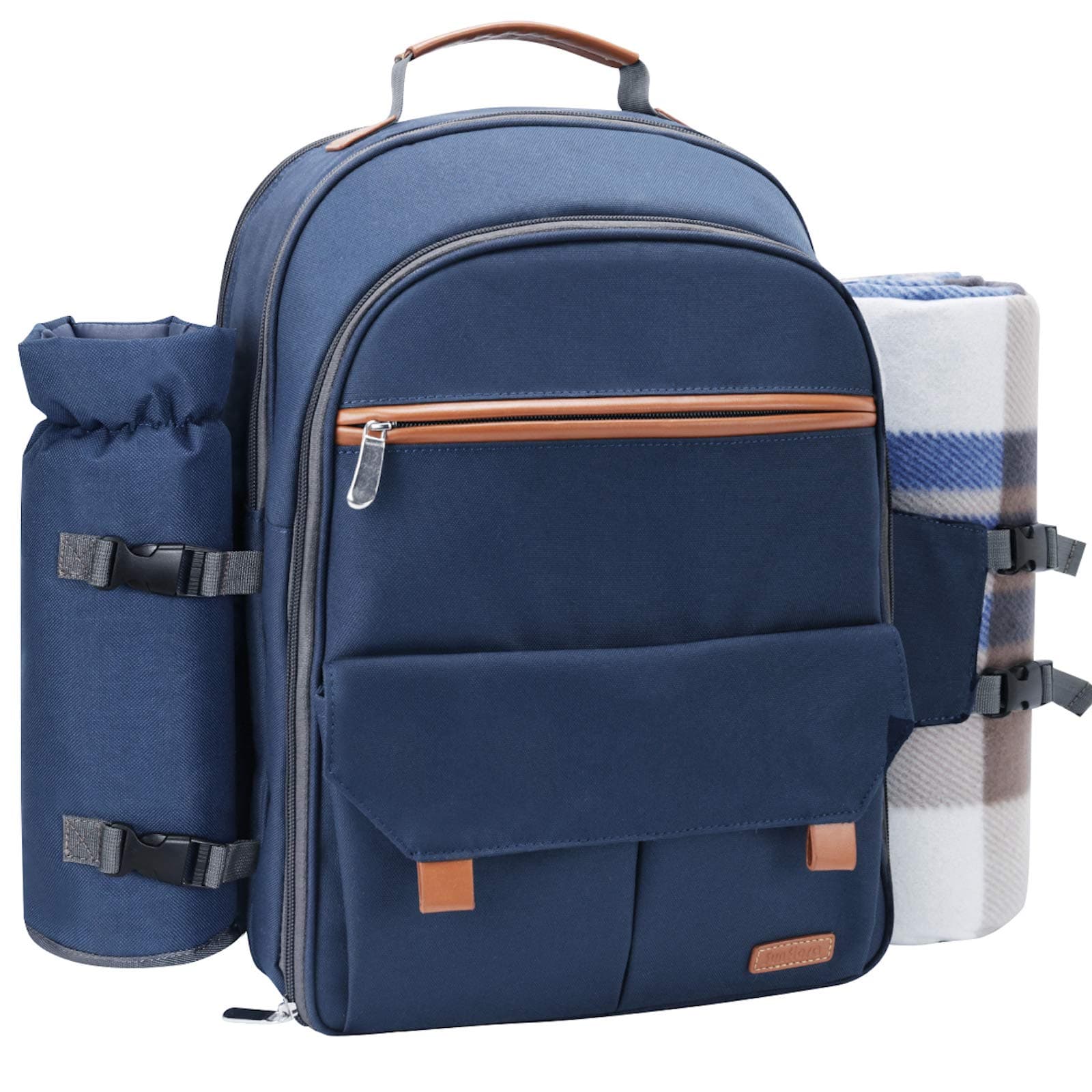Sunflora Picnic Backpack for 4 in Navy blue