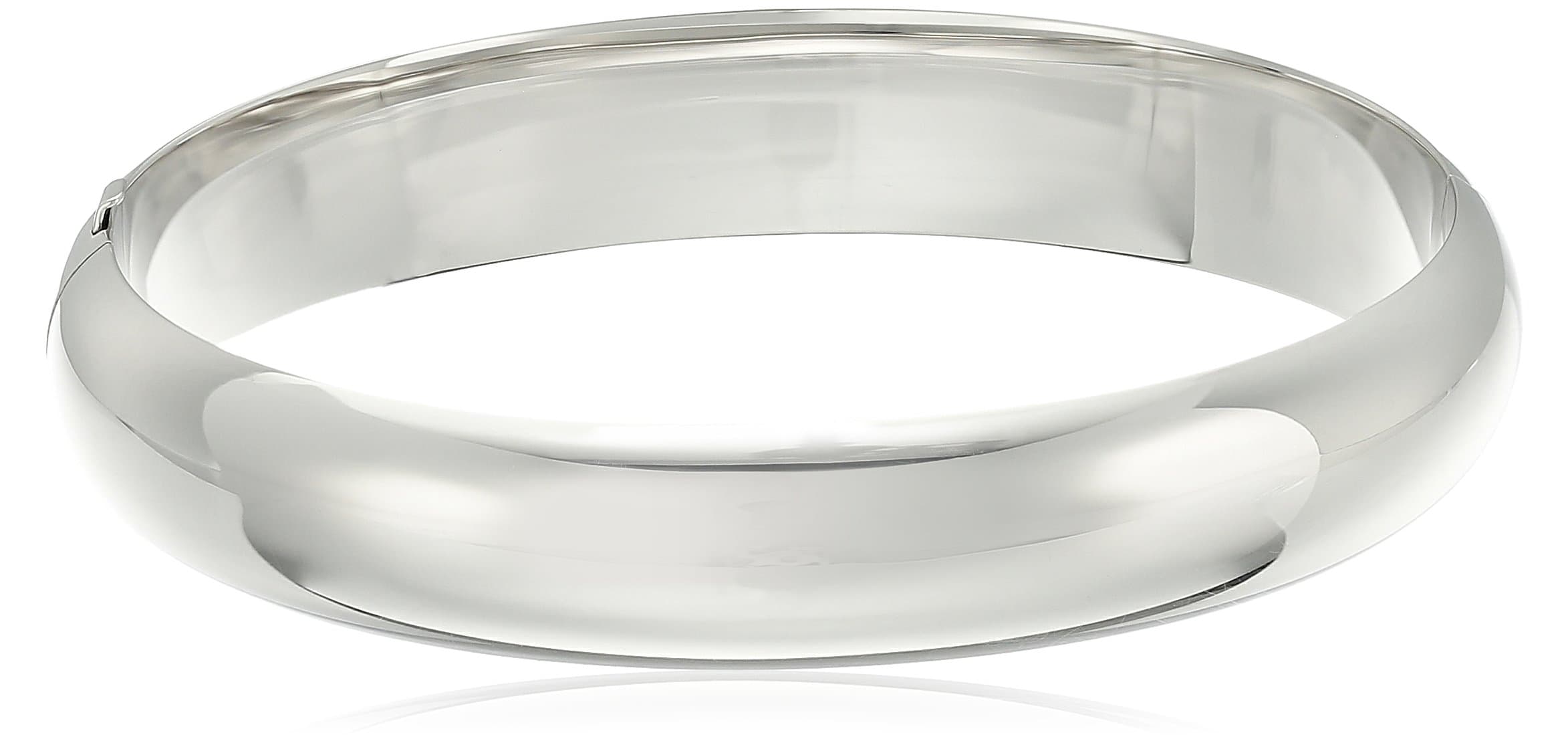 Sterling Silver Larger Wrist Guard and Hinge Bangle Bracelet