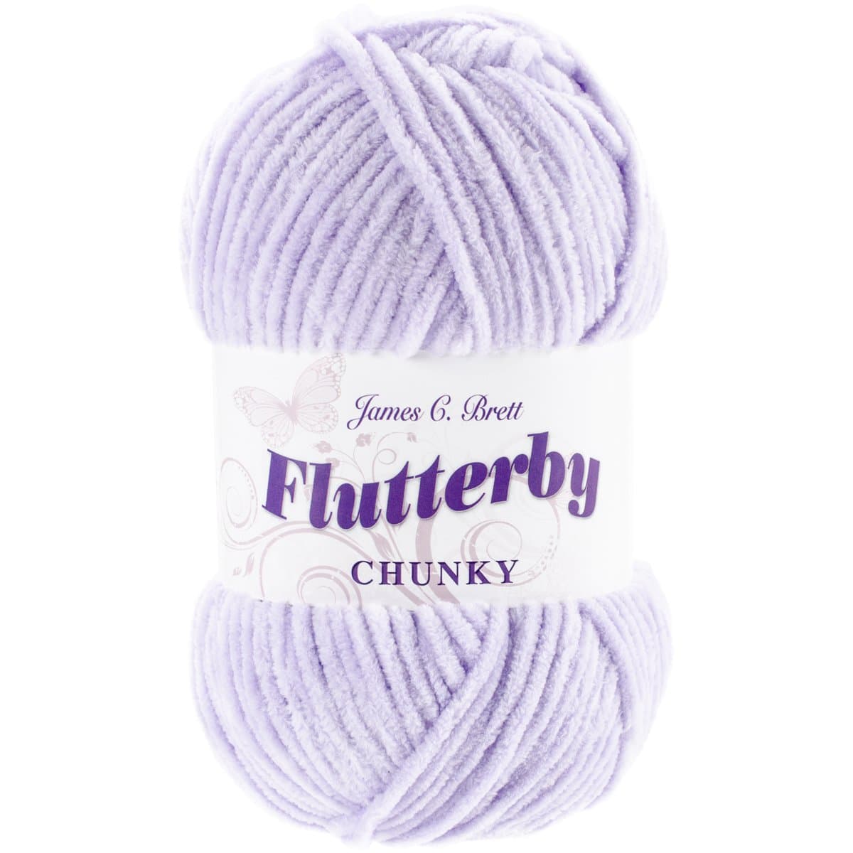 James C. Brett B10 Flutterby Chunky Yarn-Lilac