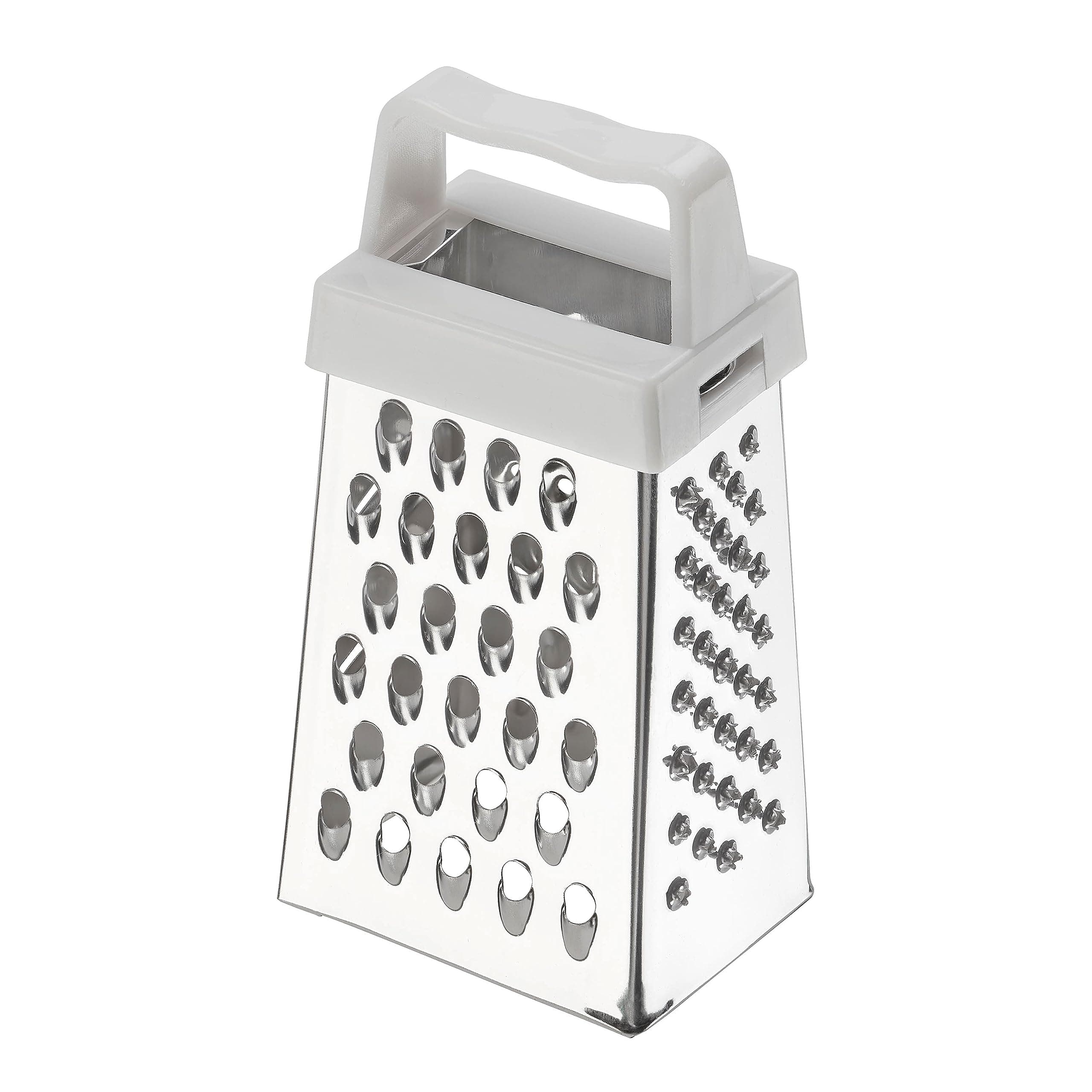Chef Aid Mini Grater, Efficent Kitchen Gadget, Perfect for Grating Garlic, Nutmeg, Chocolate, and Parmesan, Dishwasher Safe, Metallic, 6,6 x 3,8 x 2,8 cm