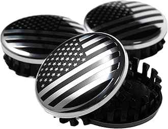 (Set of 4) for Chevrolet 3 1/4 inches=83mm Black Wheel Center Caps Covers Hub...