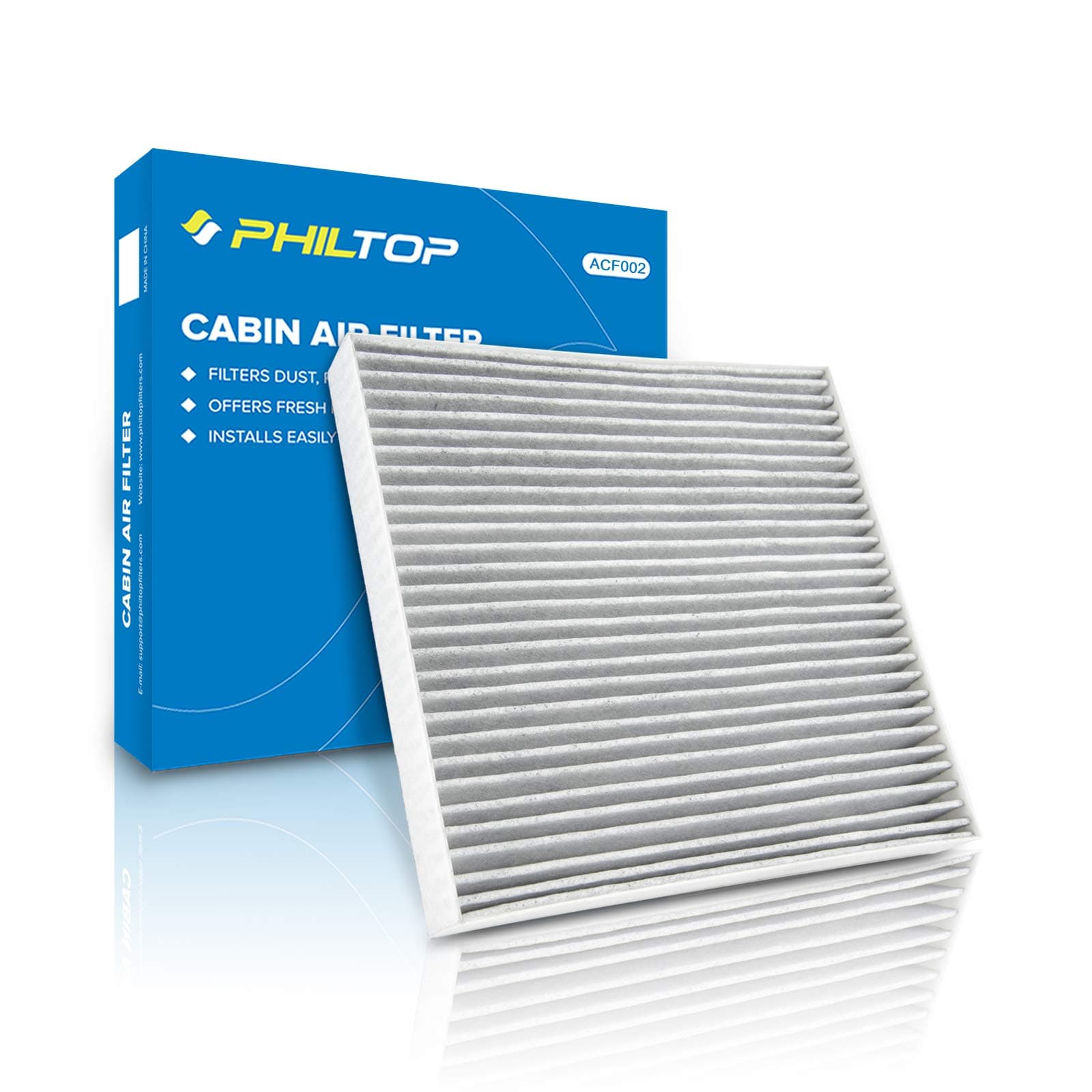 Cabin Air Filter w/Activated Carbon, Compatible with CF10134 Honda Civic, CR-V, Accord, Pilot, Odyssey, Passport, Ridgeline, Accord Crosstour, Crosstour, Acura MDX, RDX, TLX, TL, TSX, ILX, RL