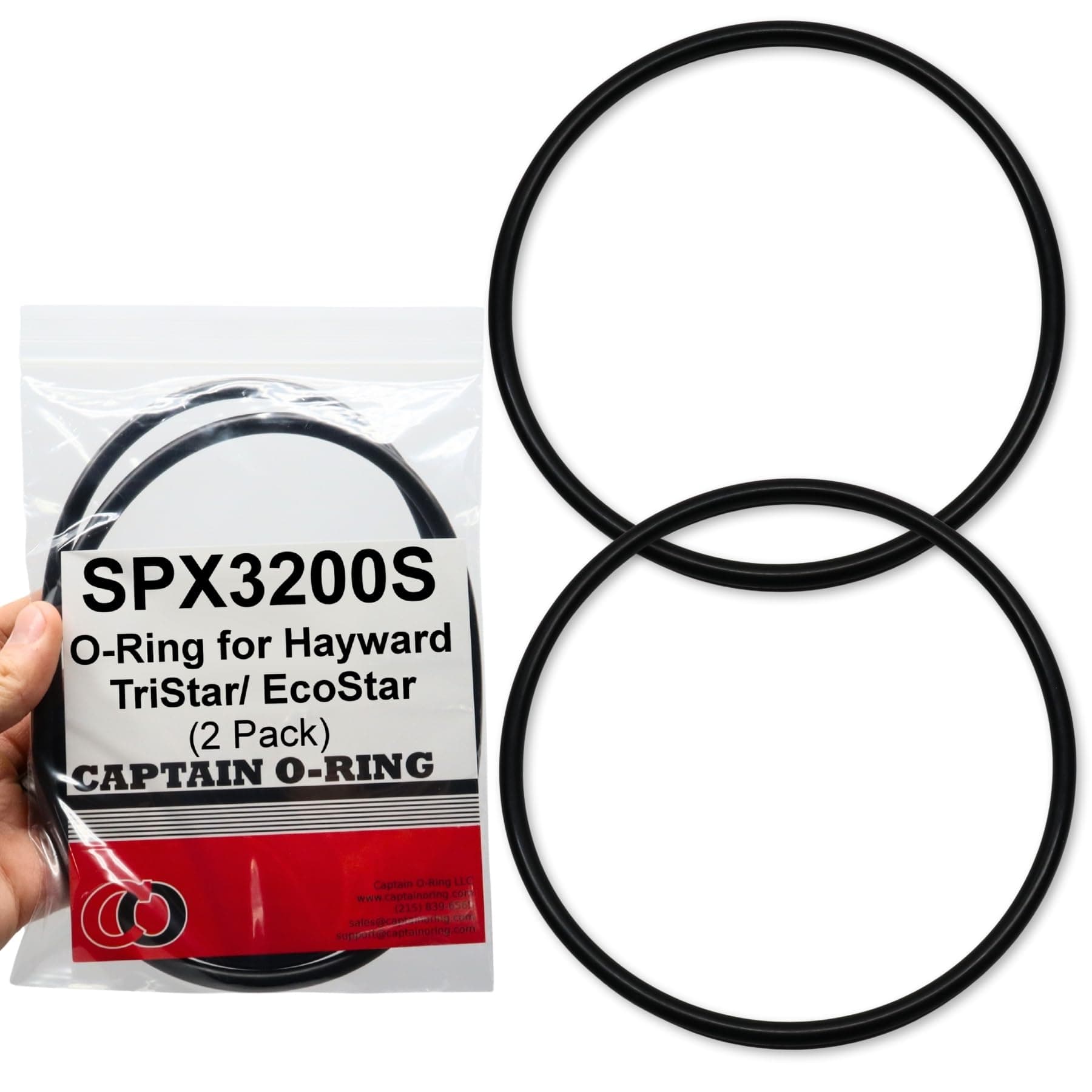 Captain O-Ring – Replacement SPX3200S Strainer Cover O-Ring for Hayward Tristar EcoStar Pool Pump (2 Pack)