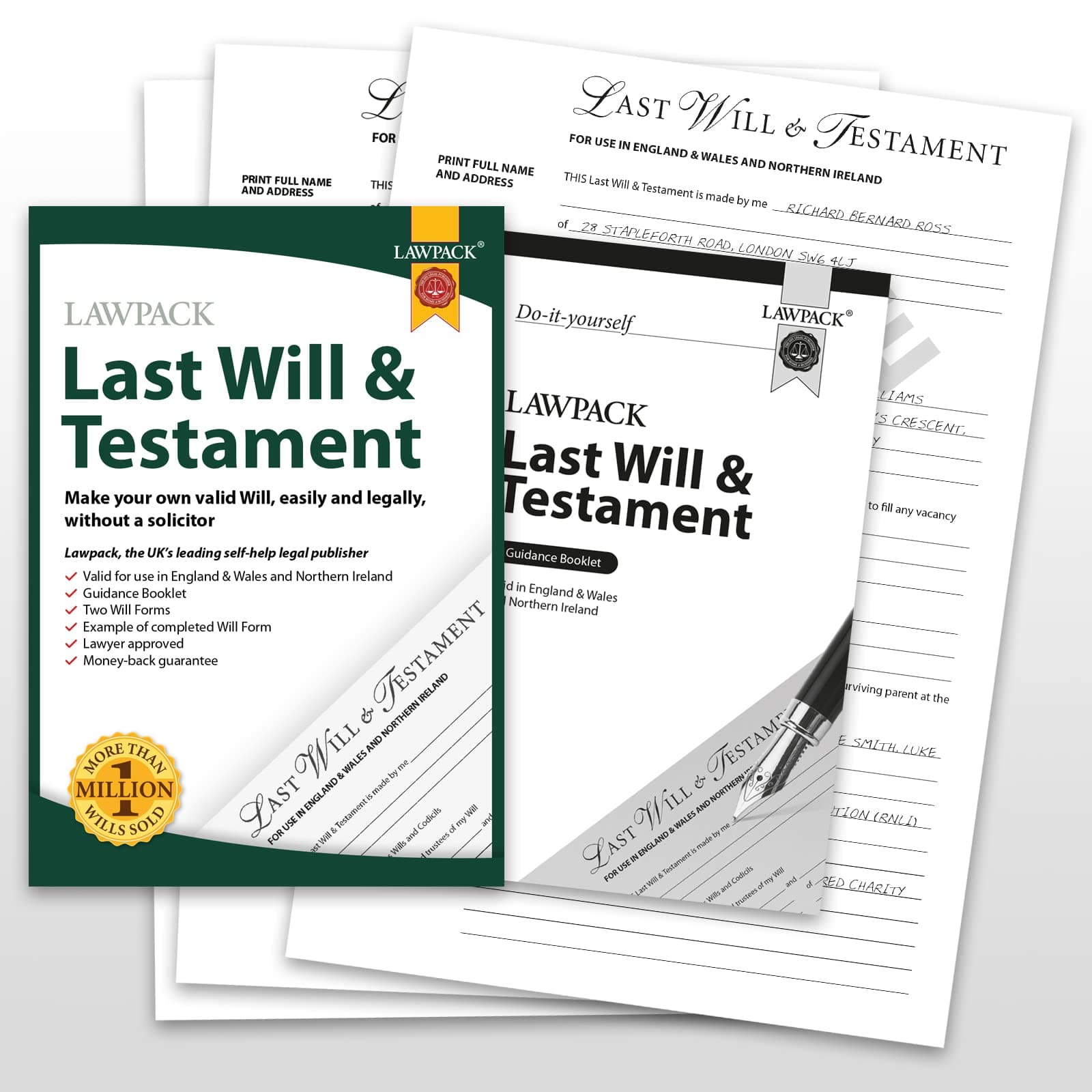 Lawpack Last Will & Testament DIY KIT - 2025 Edition