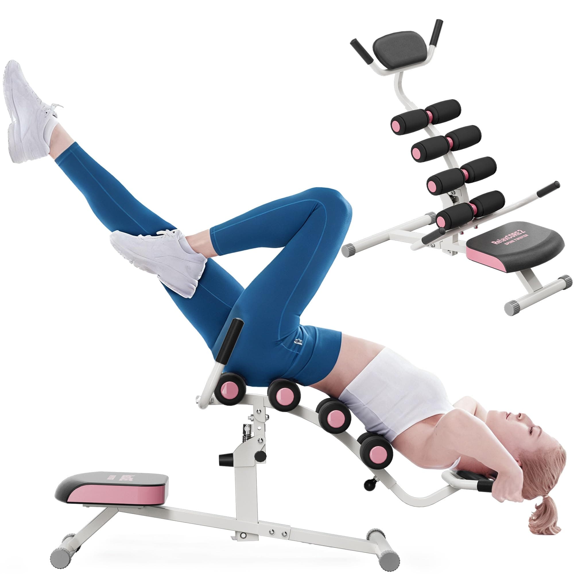 Inversion Table - Relieve Back Pain, Improve Posture and Spinal Health, 300lbs Weight Capacity for Safe and Easy Inversion Therapy - Ideal for Home and Gym Use