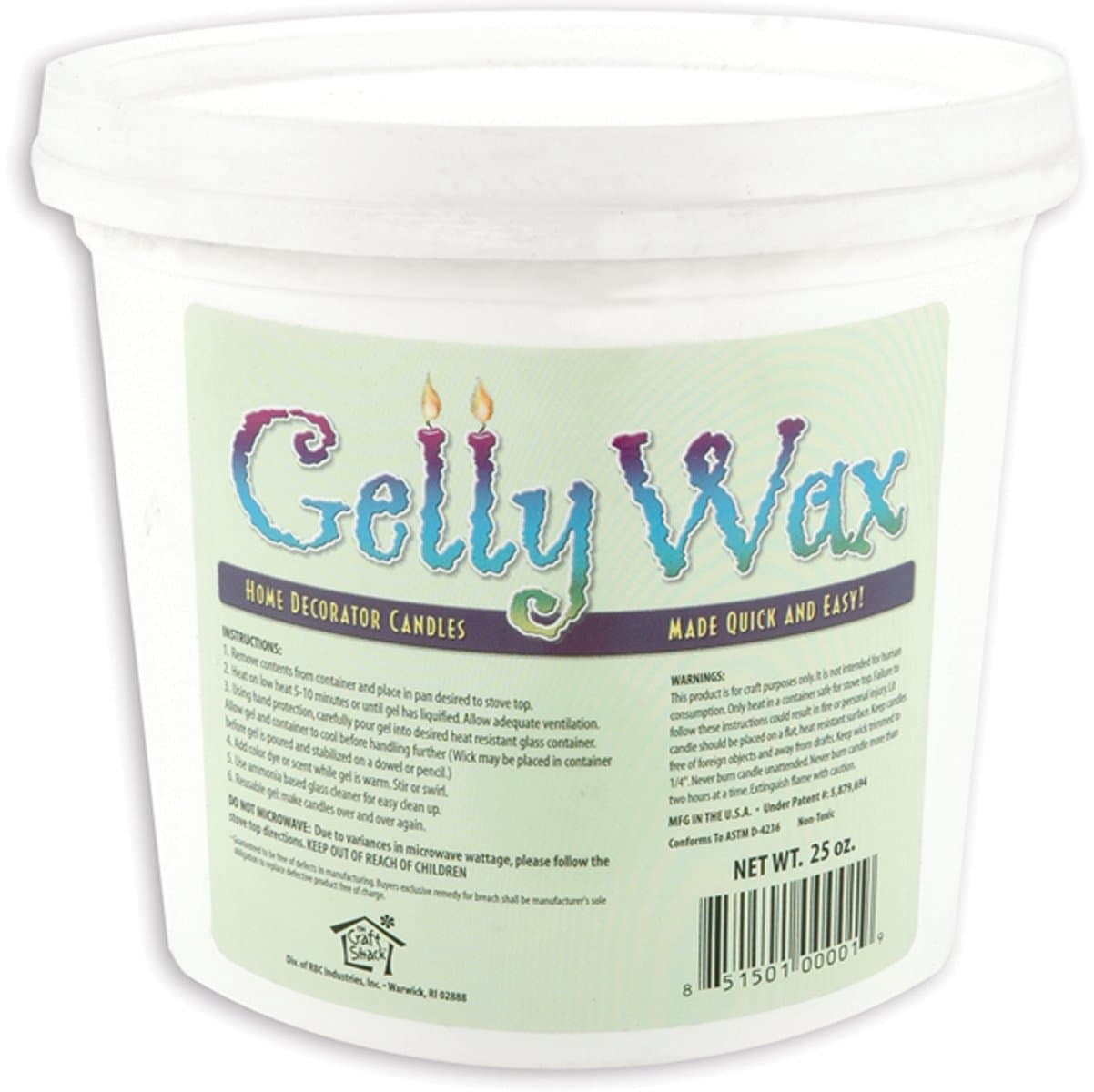Gelly Candle Wax 25oz-Clear
