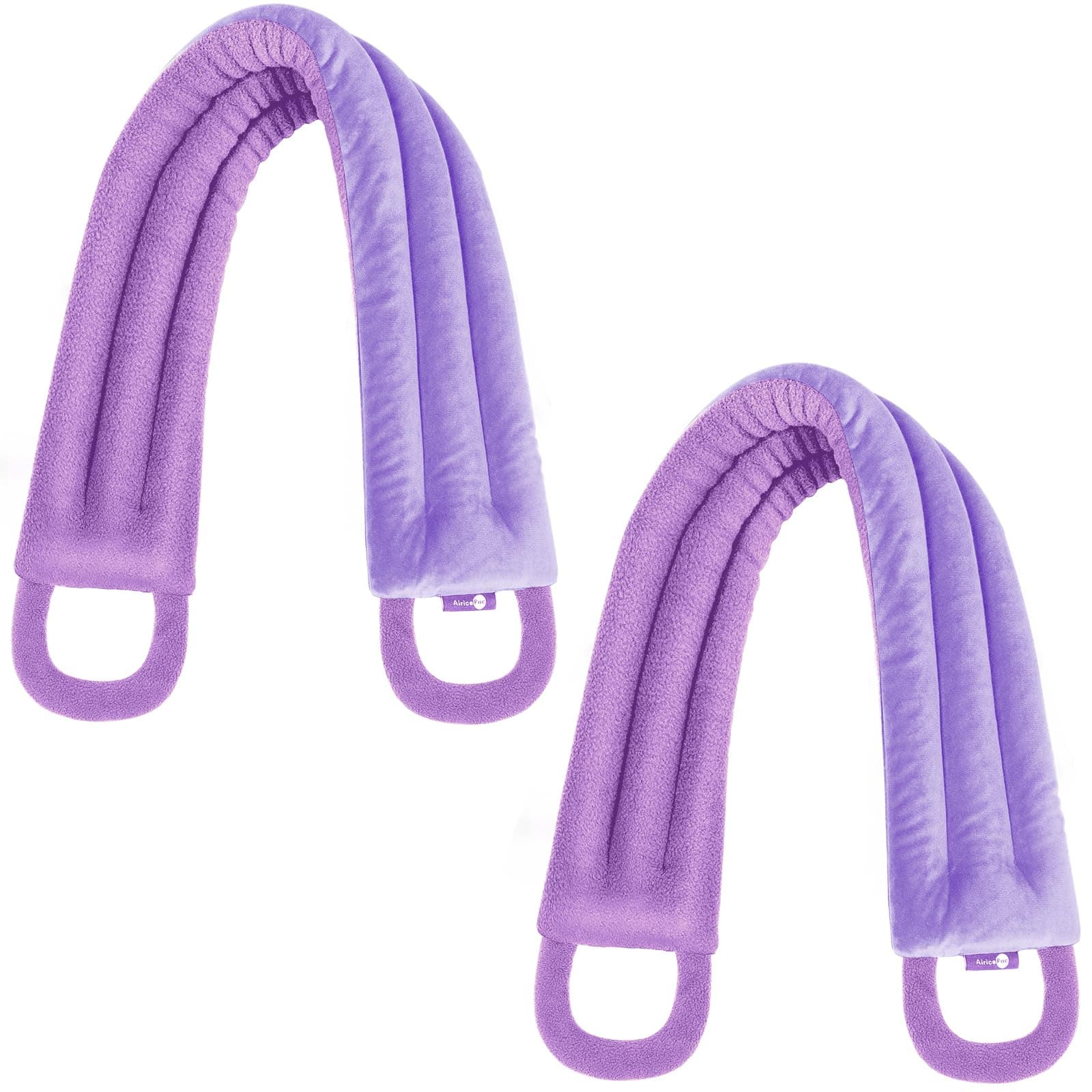 Microwave Heating pad for Neck and Shoulders Back 33 * 5" microwavable Moist Heat Pack Warm hot Compress Neck wrap Weighted Rice Bean Bag Reusable Herbal Nature Calming Portable 2 Pack