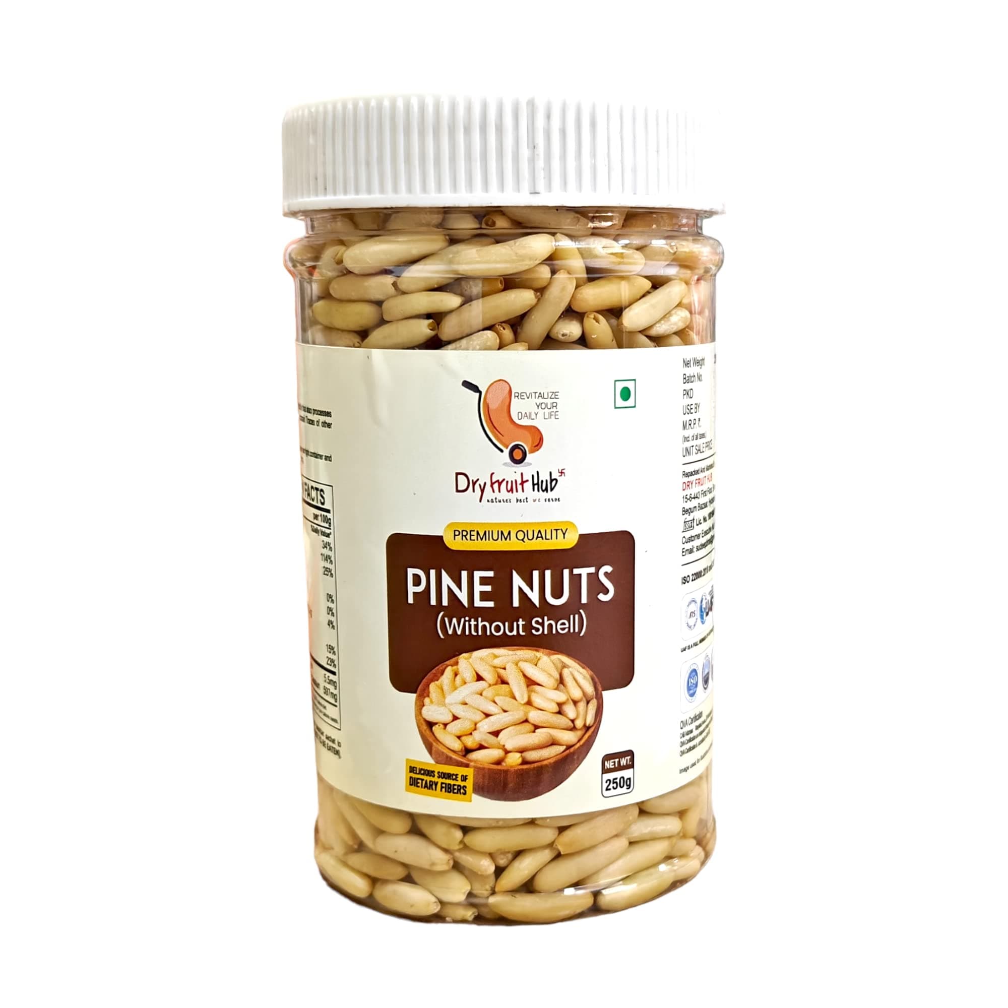 Dry Fruit Hub Pine Nuts without Shell 500gm Chilgoja,pine nuts chilgoza, Chilgoza Dry Fruits, Chilgoja In Dry Fruits Pack Of 500gm