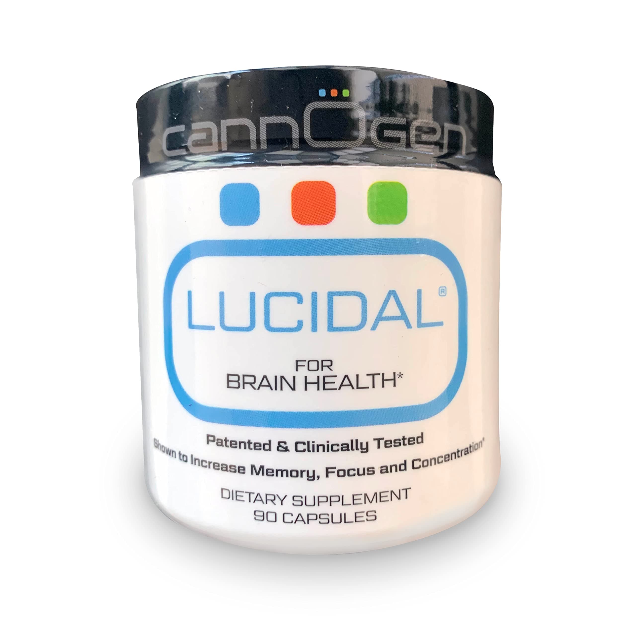 LUCIDAL Nootropics Brain Supplement - Support Brain Health for Memory, Focus & Concentration - Nutrient Booster for Men & Women - 90 Capsules