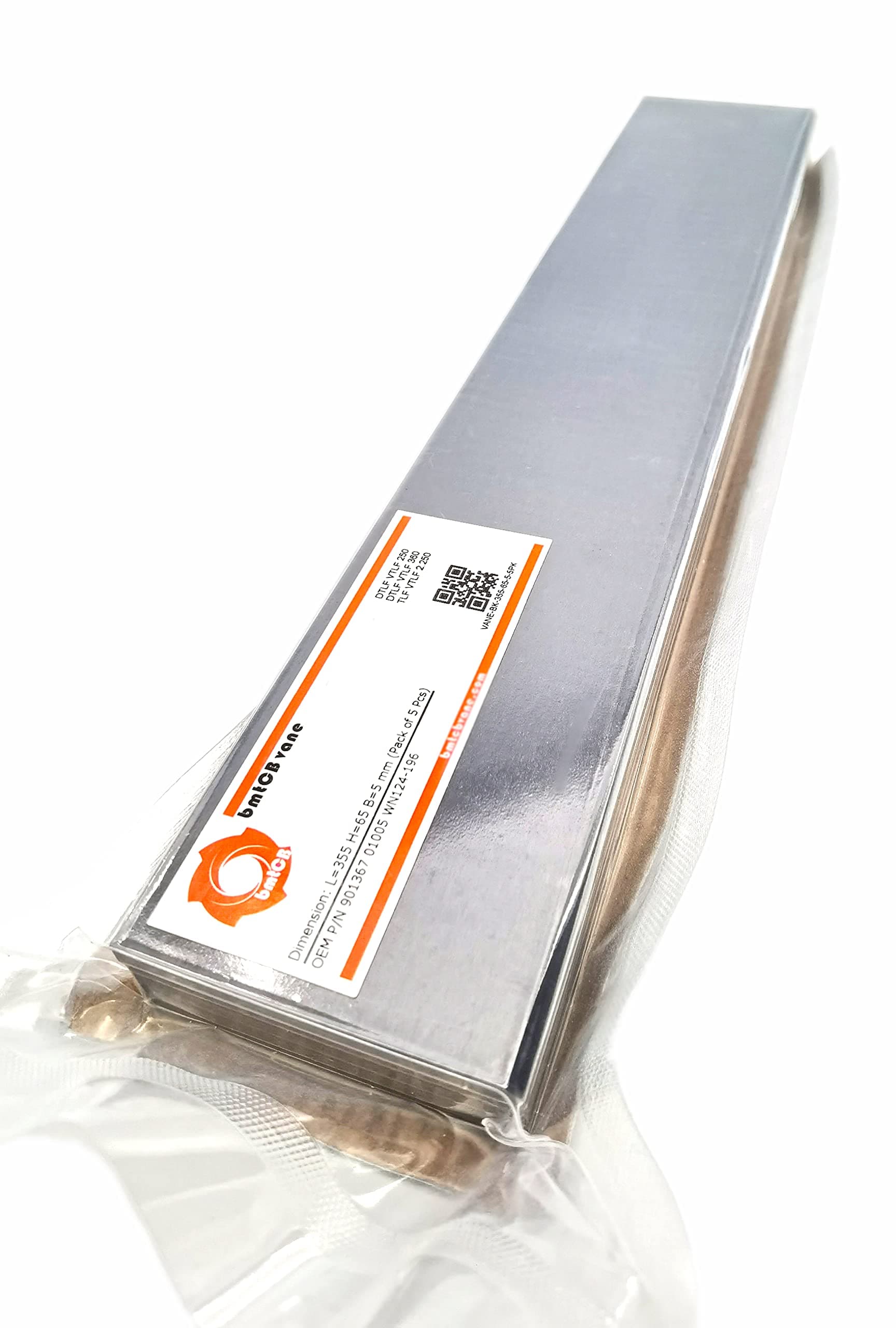 bmtCB Carbon Vane blade 5pcs Set for Becker Pump DTLF200 VTLF200 DTLF250 VTLF250 DTLF360 VTLF360 DTLF2.200 VTLF2.200 DTLF2.250 VTLF 2.250 DVTLF250 DVTLF2.250 90136701005 WN124-196 355mm x 65mm x 5mm