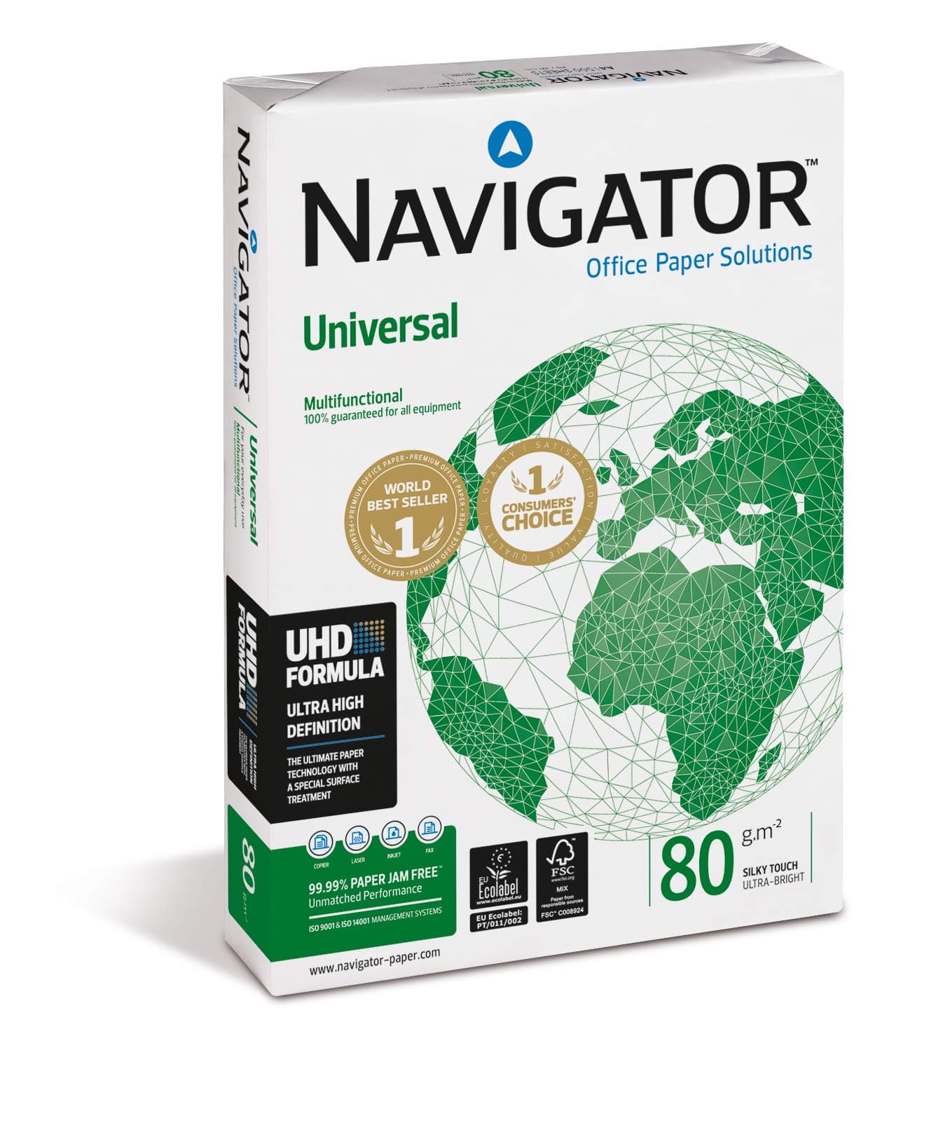 Navigator Universal Paper Multifunctional Ream-Wrapped 80gsm A3 White Ref NAV1017 [500 Sheets]