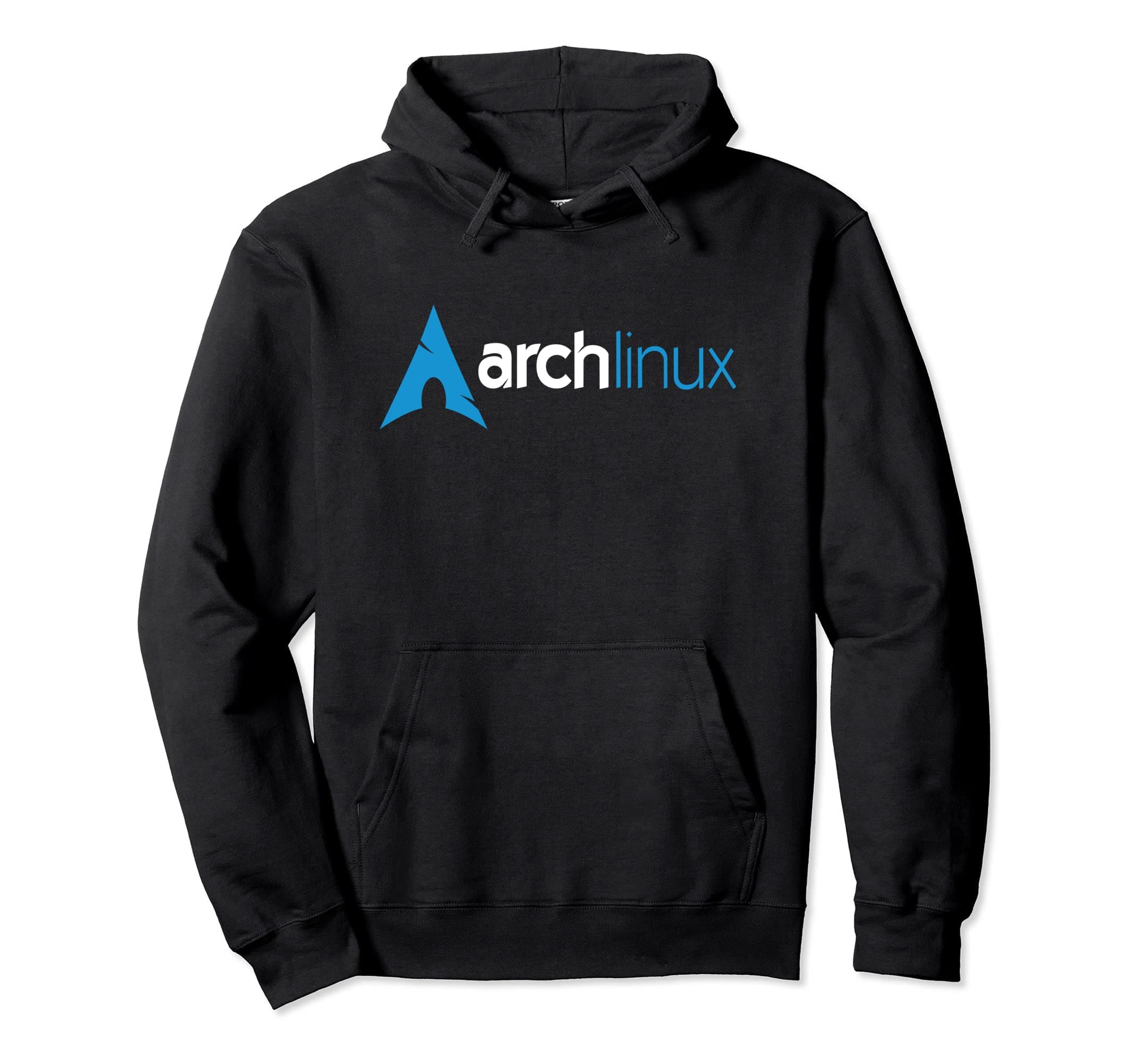 Arch Linux lover T-Shirt light tagline and blue Logo tee Pullover Hoodie