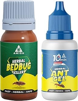 Amish Combo Pack 20g & Amish-B Bed Bug Liquid 30g For Home Kitchen |10Minutes...