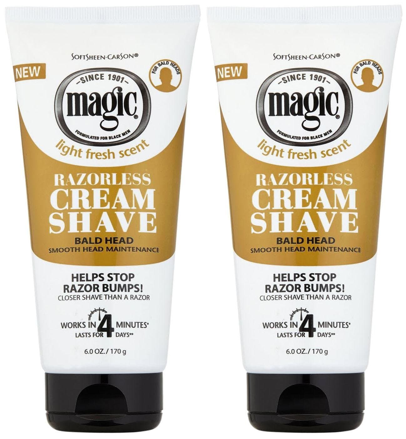 Magic Shave Cream Shave, Smooth - 6 oz - 2 pk