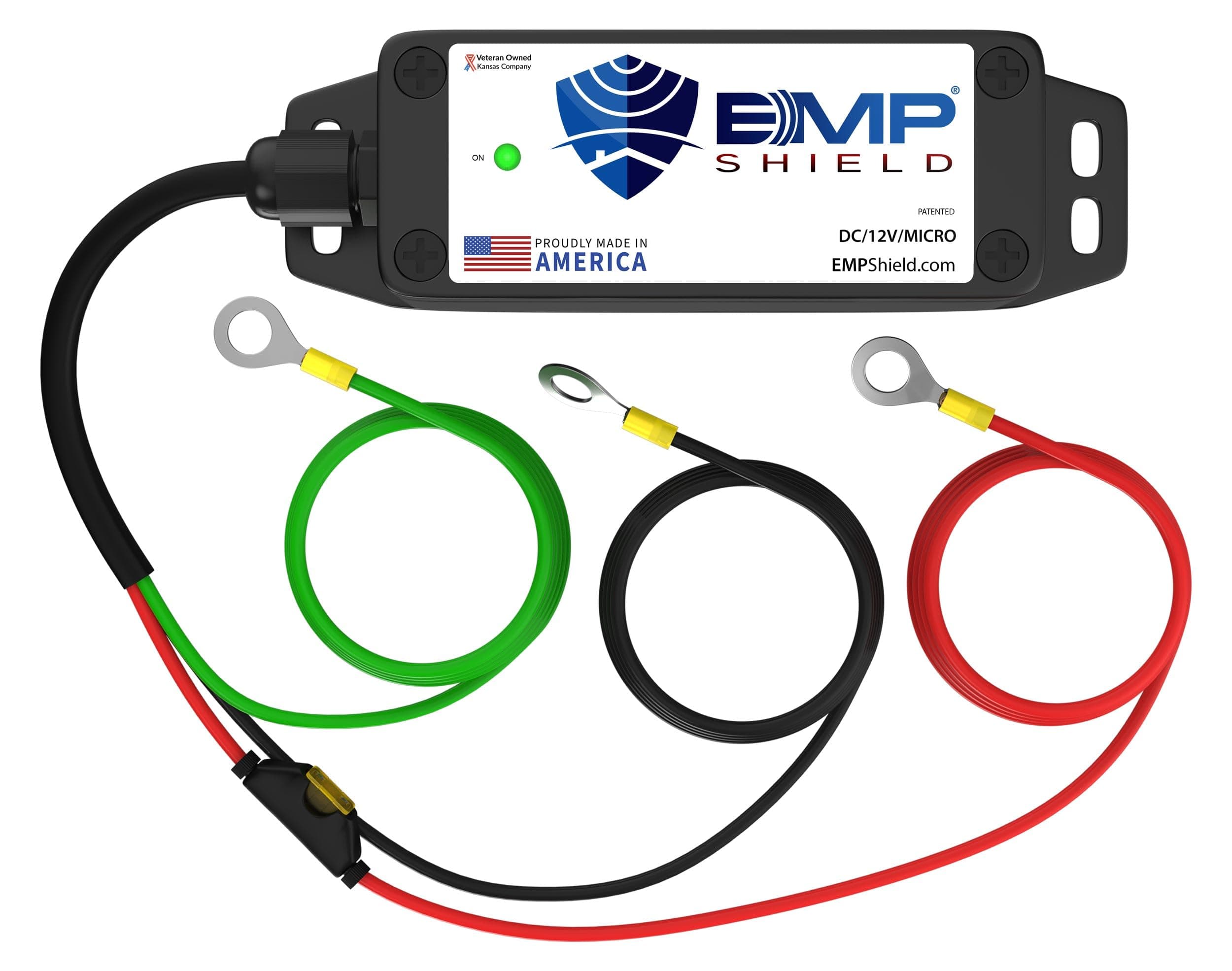 EMP Shield – Micro Vehicle EMP Protection 12 Volt DC for Car and Truck (DC-12V-Micro) Lightning, Solar Flare, and Surge Protection