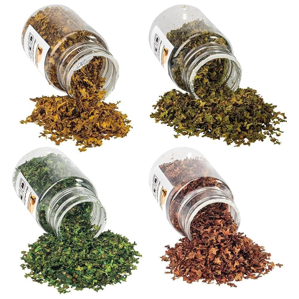 Warmtree Realistic Miniature Leaves Simulation Leaves for DIY Mini Model Railway Fairy Garden Architecture Diorama Scenery Landscape Layout Diorama Village Accessories, Pack of 4