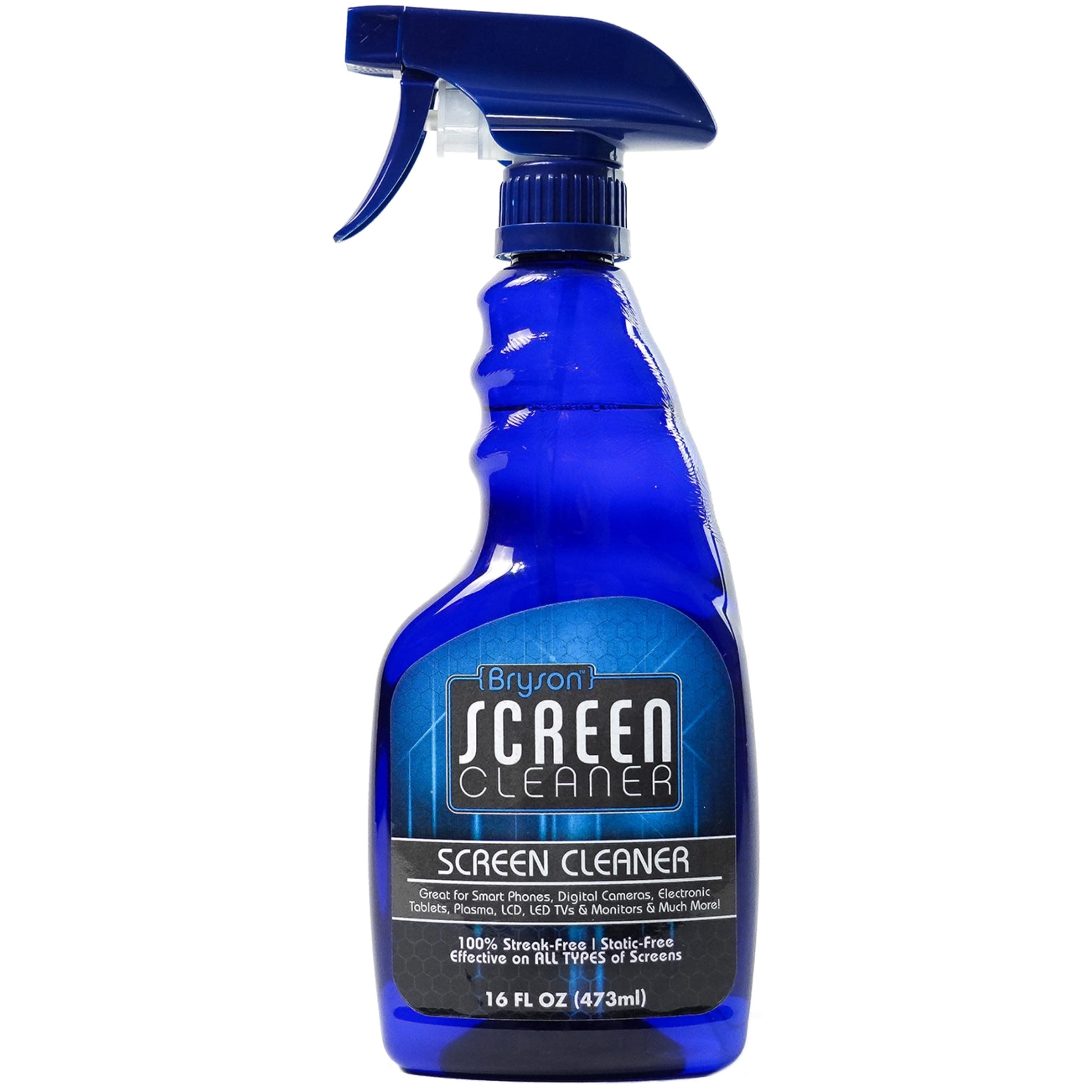 Bryson Screen Cleaner- 16 oz Spray Bottle For Use With LED & LCD TV, Computer Monitor, Laptop, and iPad Screens- 16 oz Bottle Only, No Towel