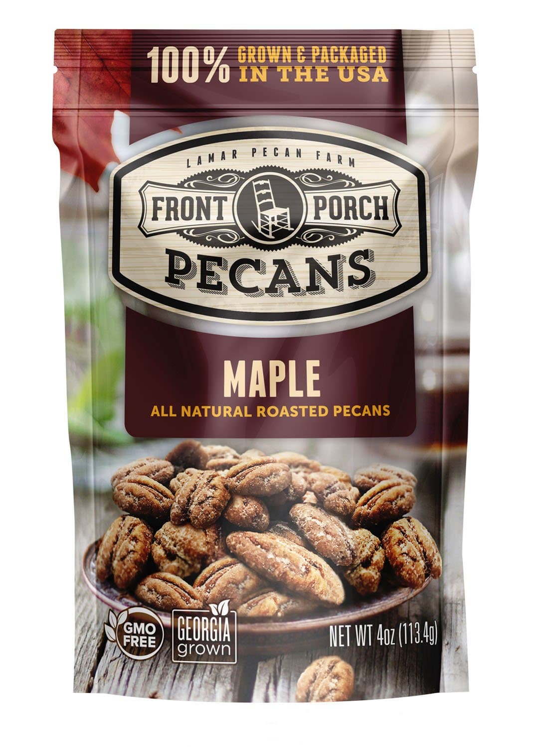 All Natural Roasted Pecans - Pack of 4 (Maple)