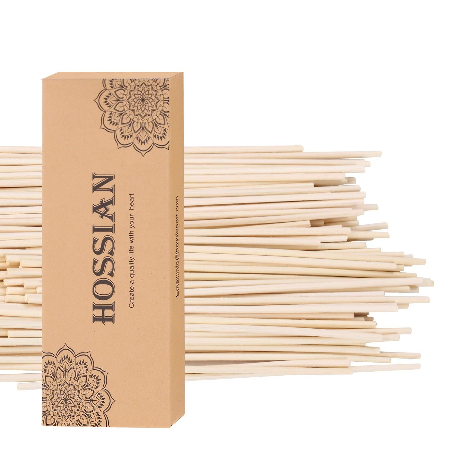 HOSSIAN 7 Inch Reed Diffuser Sticks,-Diffuser Sticks-Reed Diffuser- Reed Sticks Aroma Diffuser Sticks for Aroma Fragrance(100 PCS) (Primary Color 7 Inch)